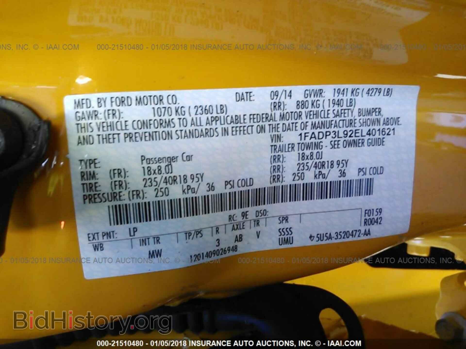 2014 Ford Focus - VIN: 1FADP3L92EL401621 - Фото 9