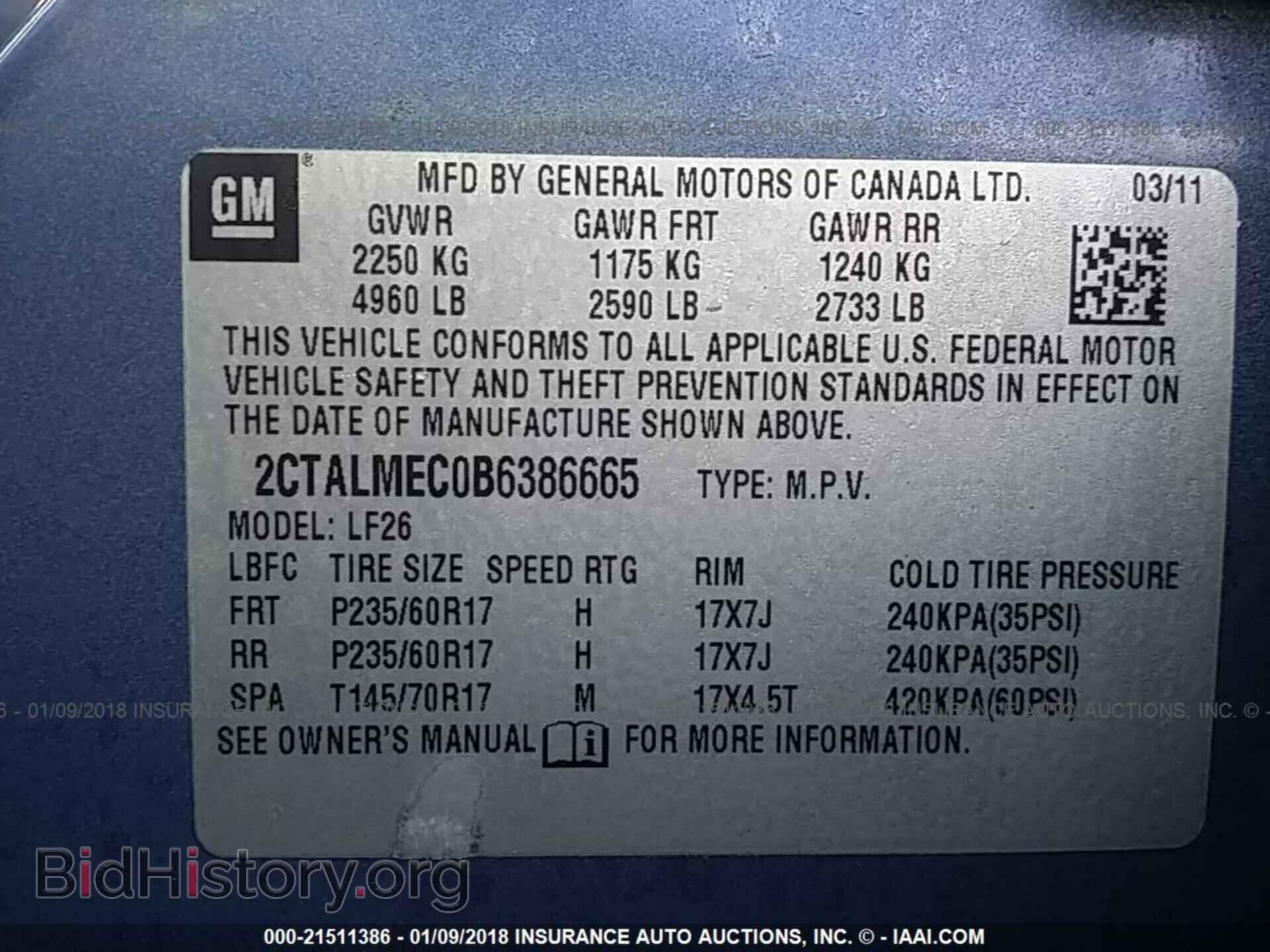 2011 Gmc Terrain - VIN: 2CTALMEC0B6386665 - Photo 9