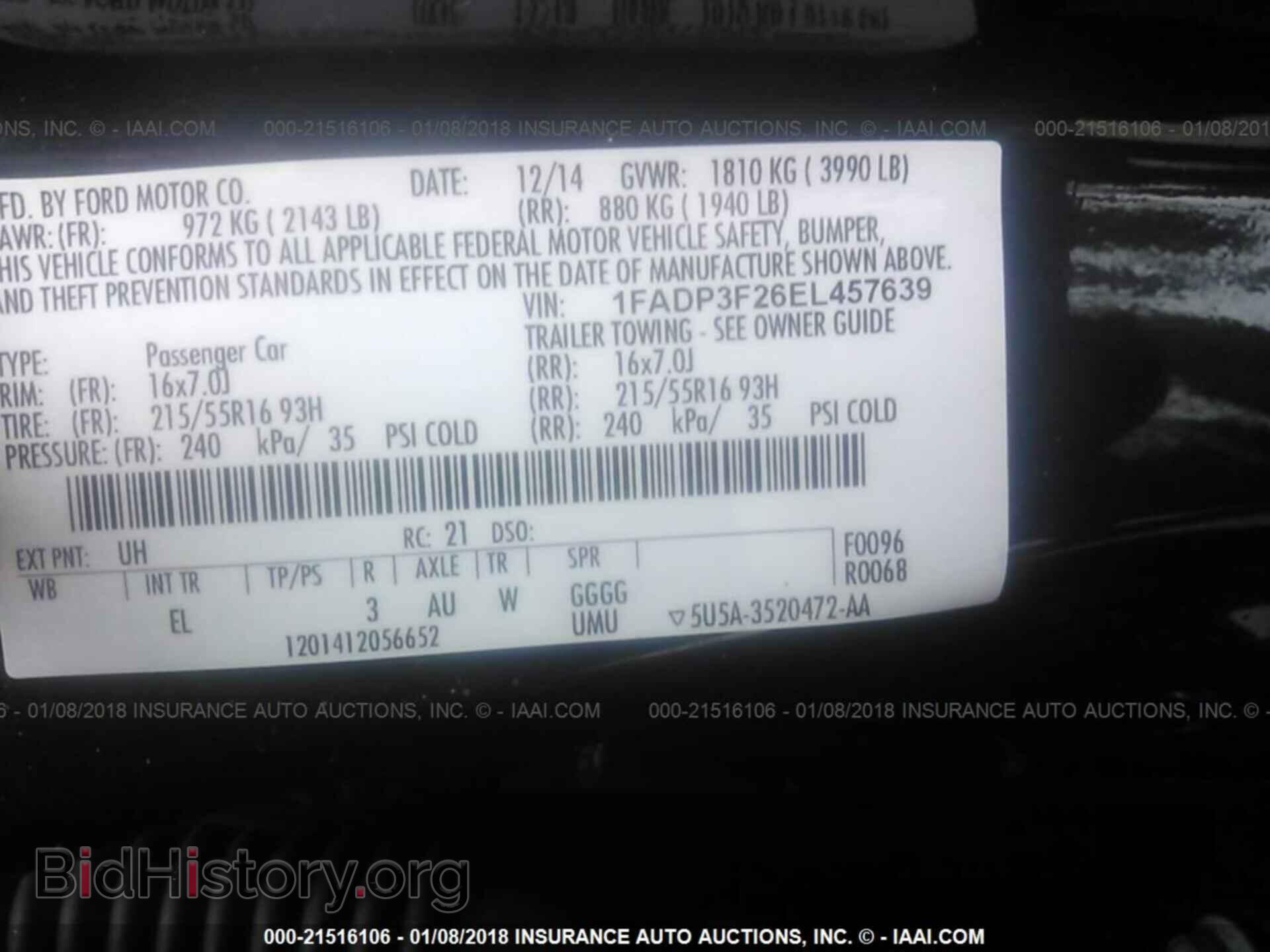 2014 Ford Focus - VIN: 1FADP3F26EL457639 - Фото 9
