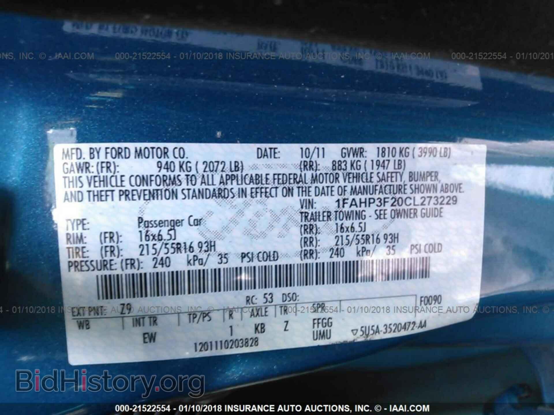 2012 Ford Focus - VIN: 1FAHP3F20CL273229 - Photo 9