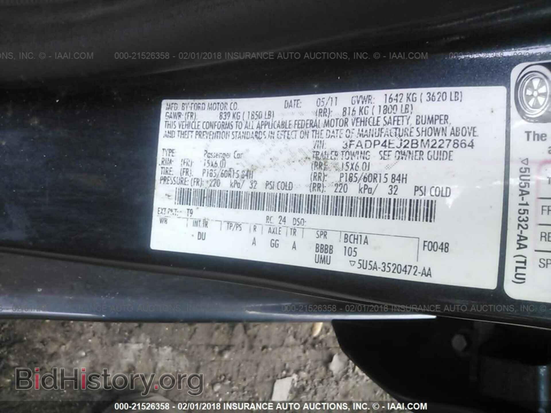 2011 Ford Fiesta - VIN: 3FADP4EJ2BM227864 - Фото 9