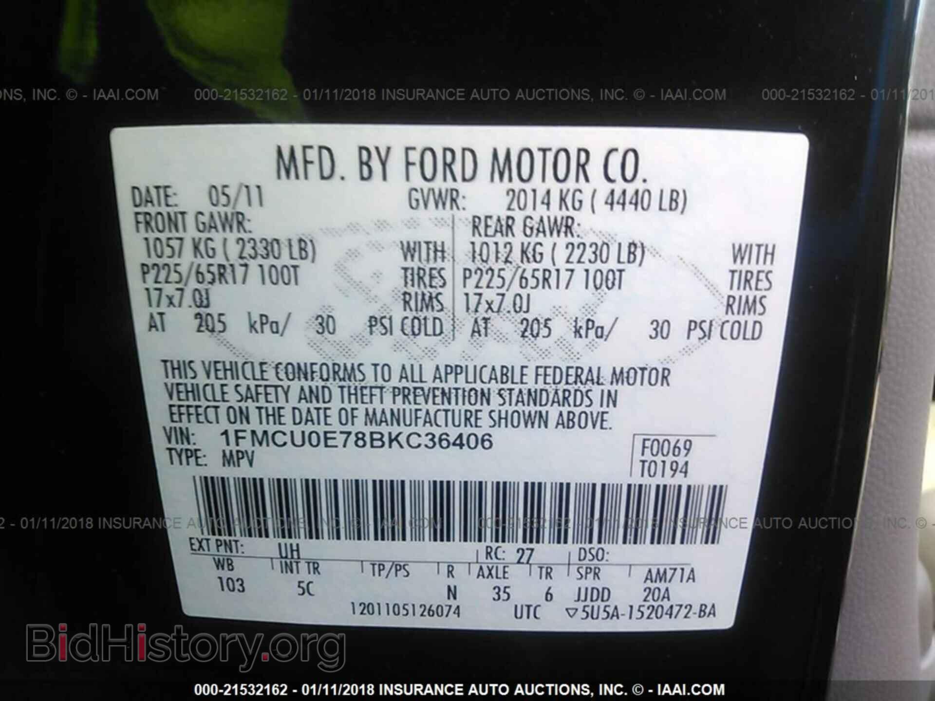 2011 Ford Escape - VIN: 1FMCU0E78BKC36406 - Photo 9
