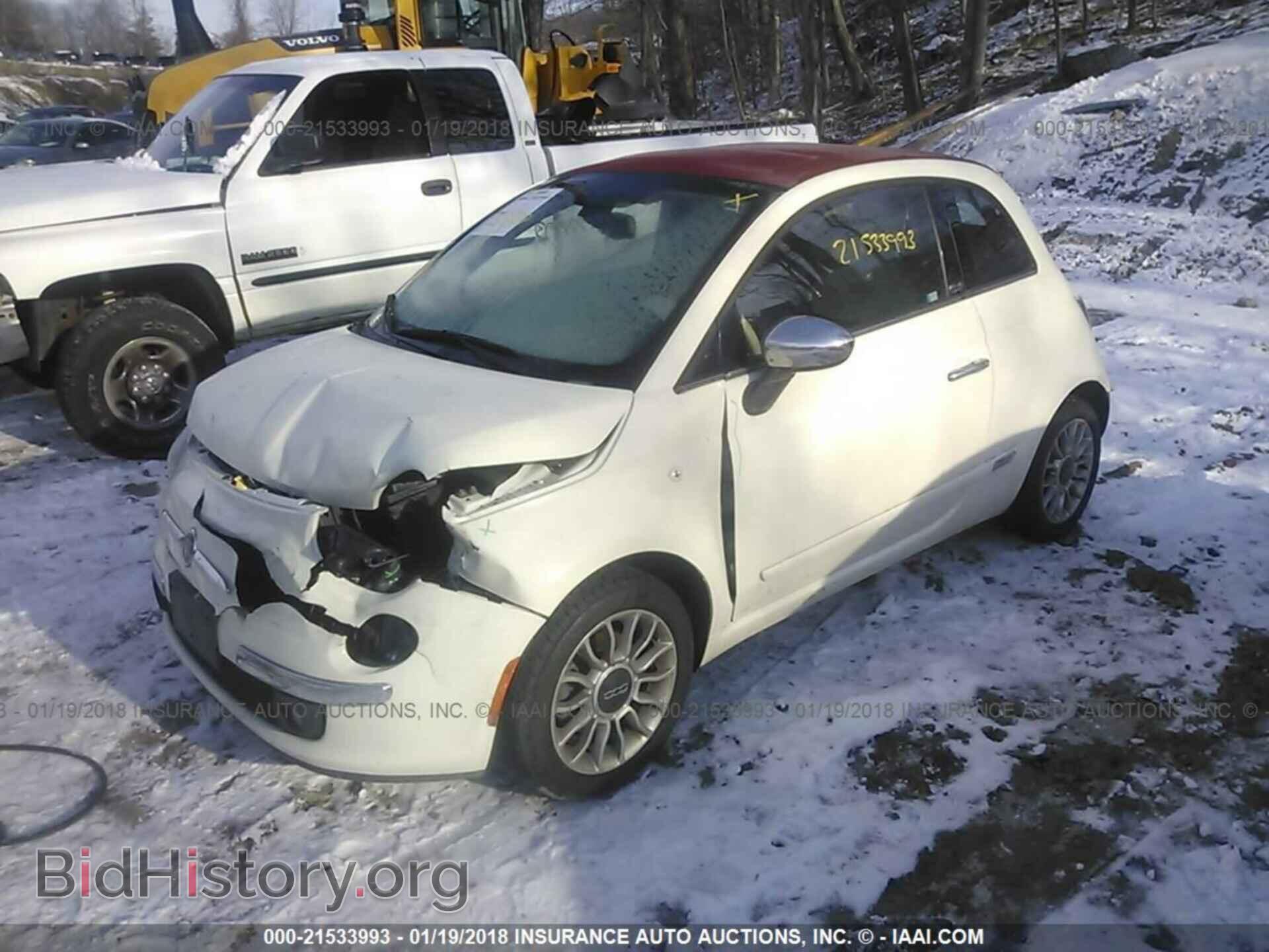 2012 Fiat 500 - VIN: 3C3CFFER3CT313836 - Фото 2