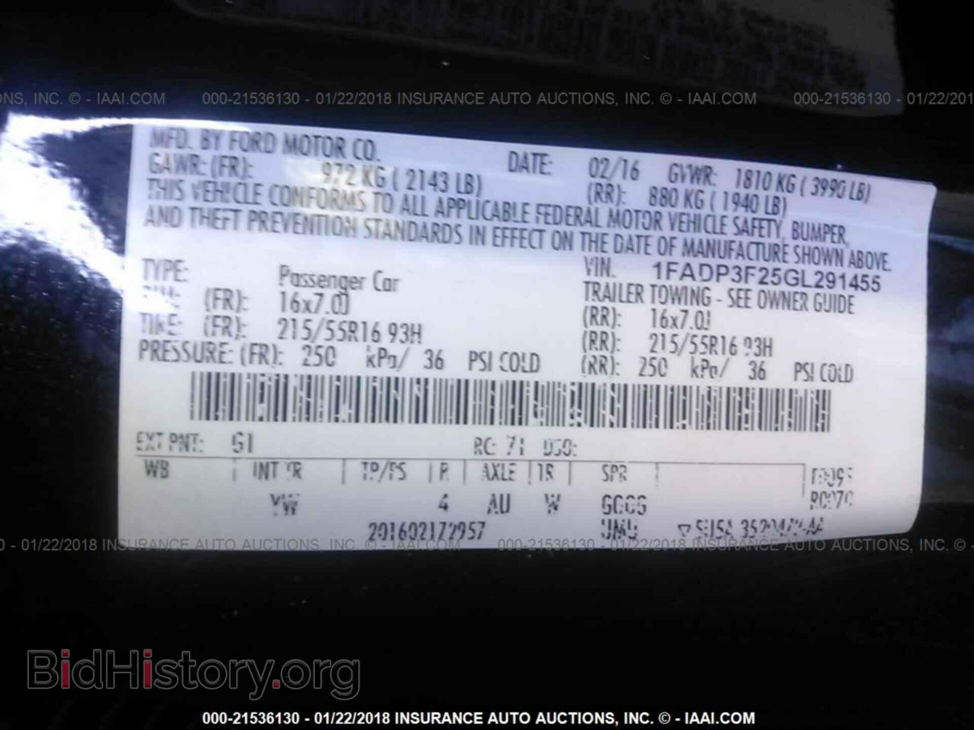 2016 Ford Focus - VIN: 1FADP3F25GL291455 - Фото 9