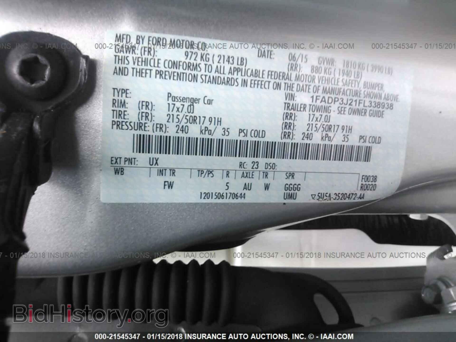 2015 Ford Focus - VIN: 1FADP3J21FL338938 - Photo 9