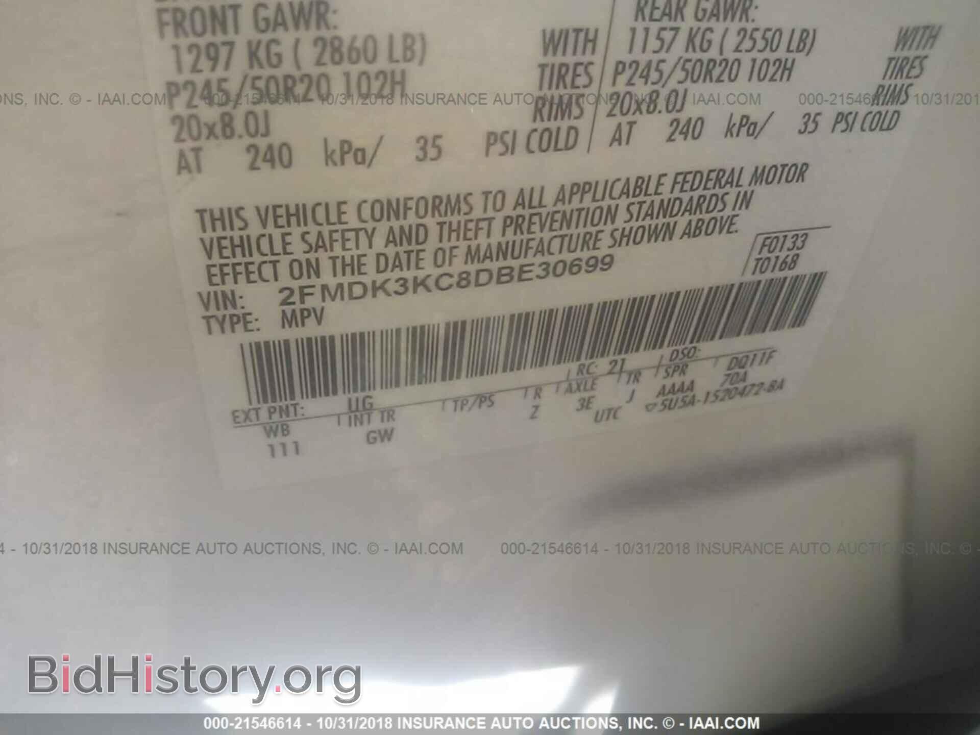 2013 Ford Edge - VIN: 2FMDK3KC8DBE30699 - Photo 9