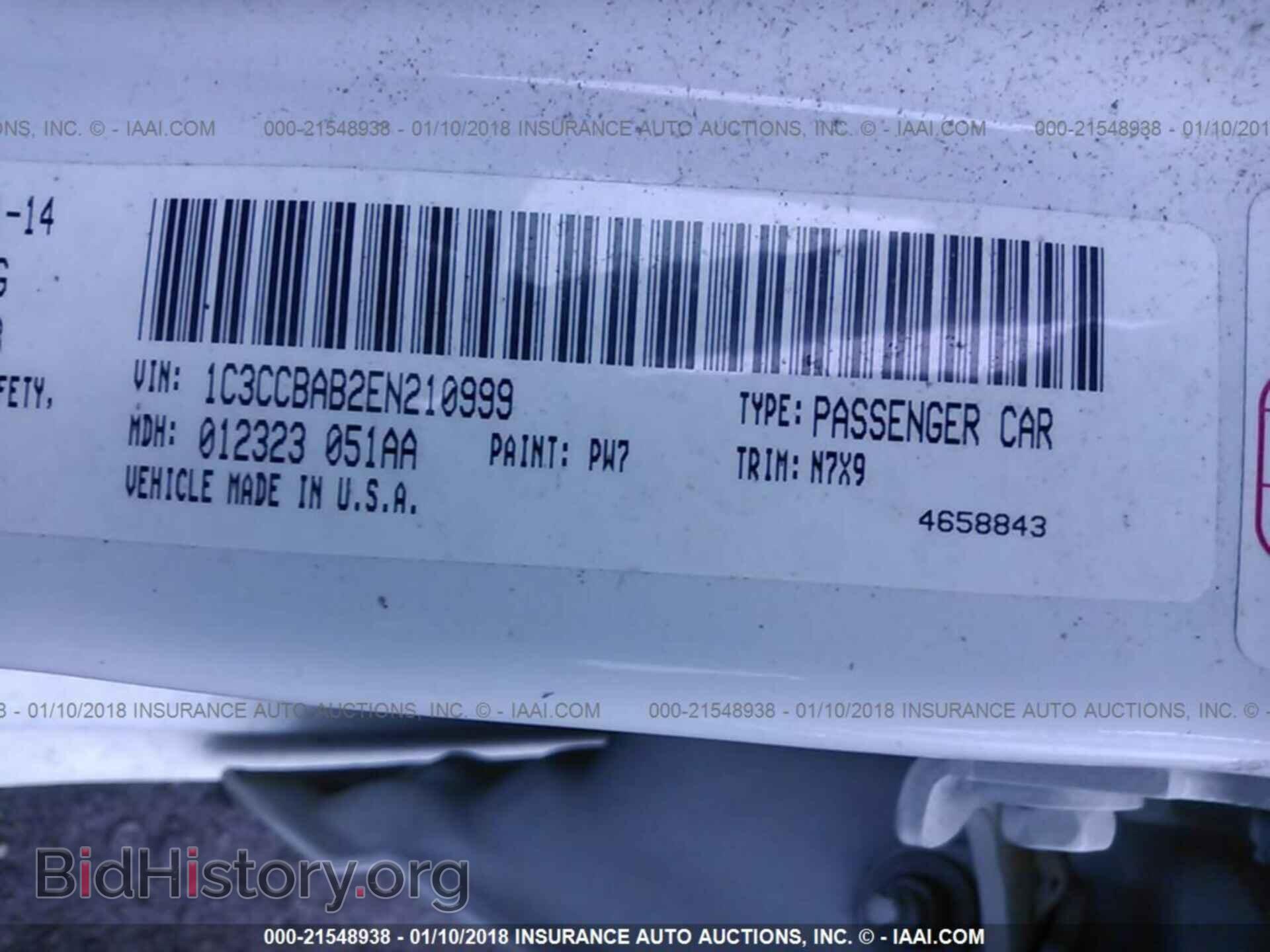 2014 Chrysler 200 - VIN: 1C3CCBAB2EN210999 - Photo 9