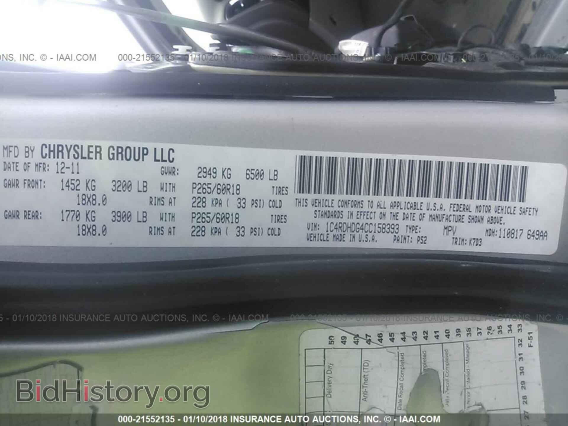 2012 Dodge Durango - VIN: 1C4RDHDG4CC158393 - Photo 9