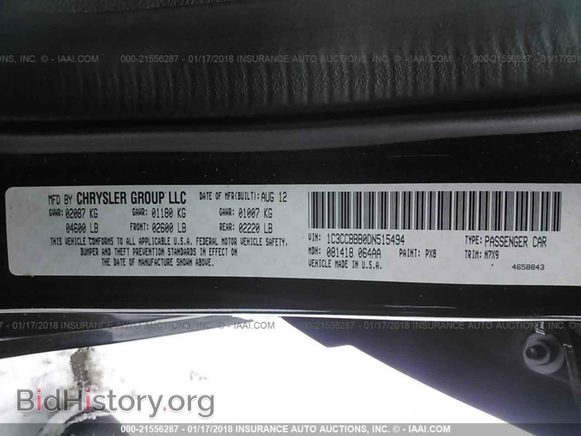 2013 Chrysler 200 - VIN: 1C3CCBBB0DN515494 - Photo 9
