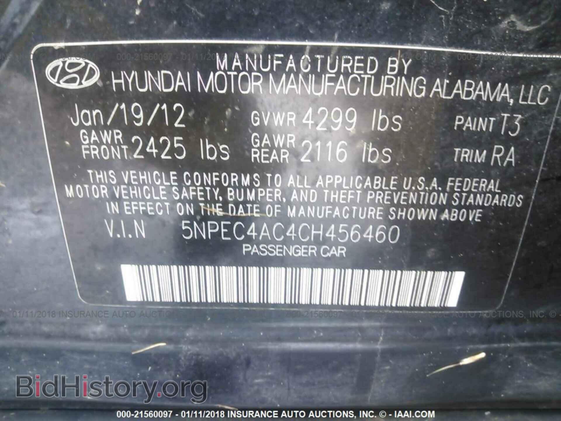 2012 Hyundai Sonata - VIN: 5NPEC4AC4CH456460 - Photo 9