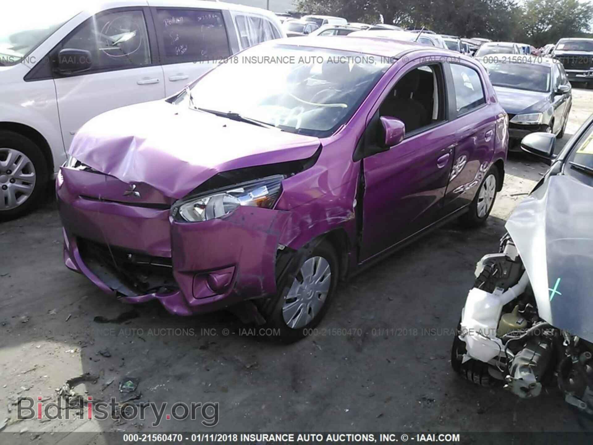 2015 Mitsubishi Mirage - VIN: ML32A3HJ9FH012696 - Фото 2
