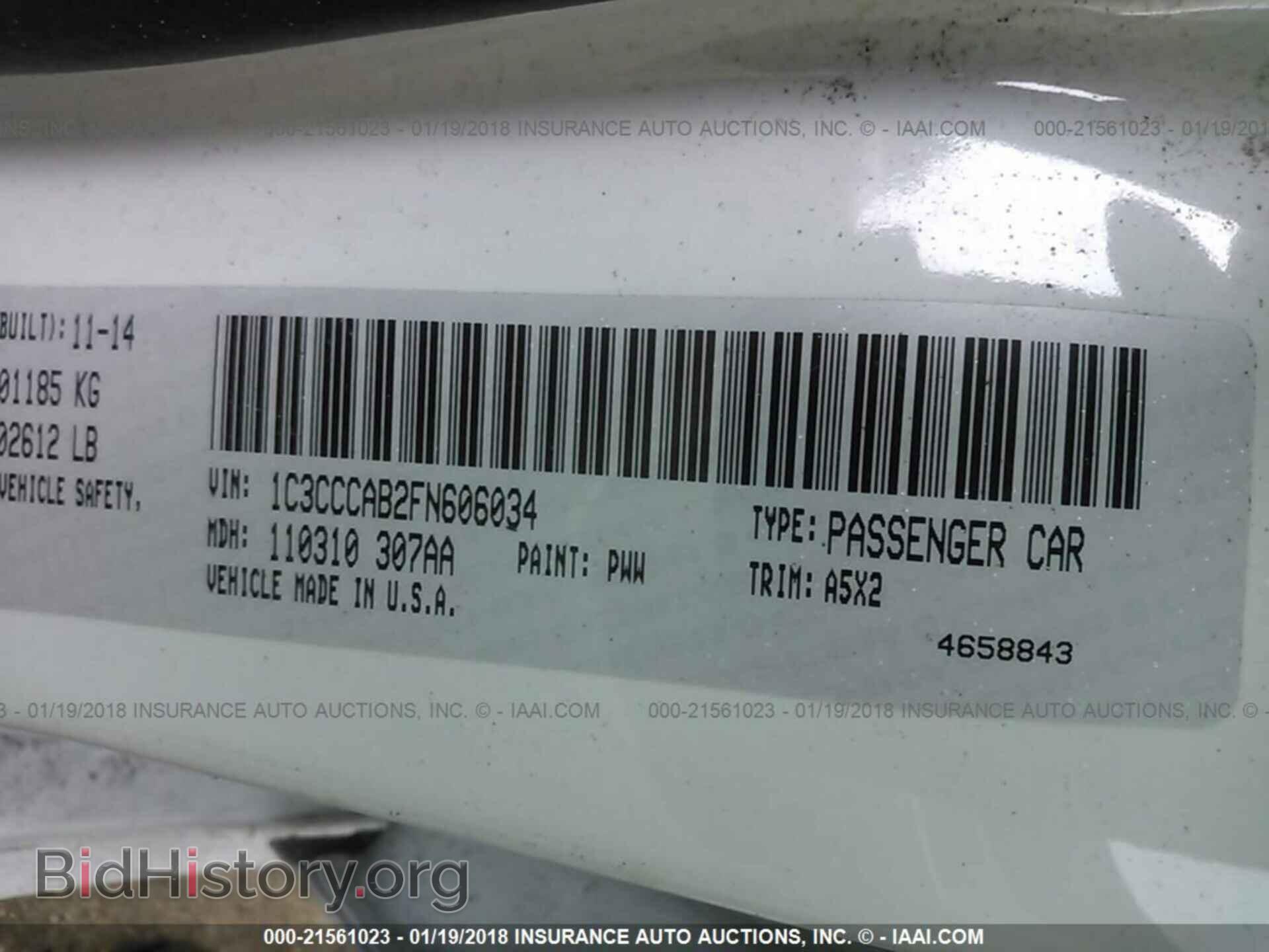 2015 Chrysler 200 - VIN: 1C3CCCAB2FN606034 - Photo 9