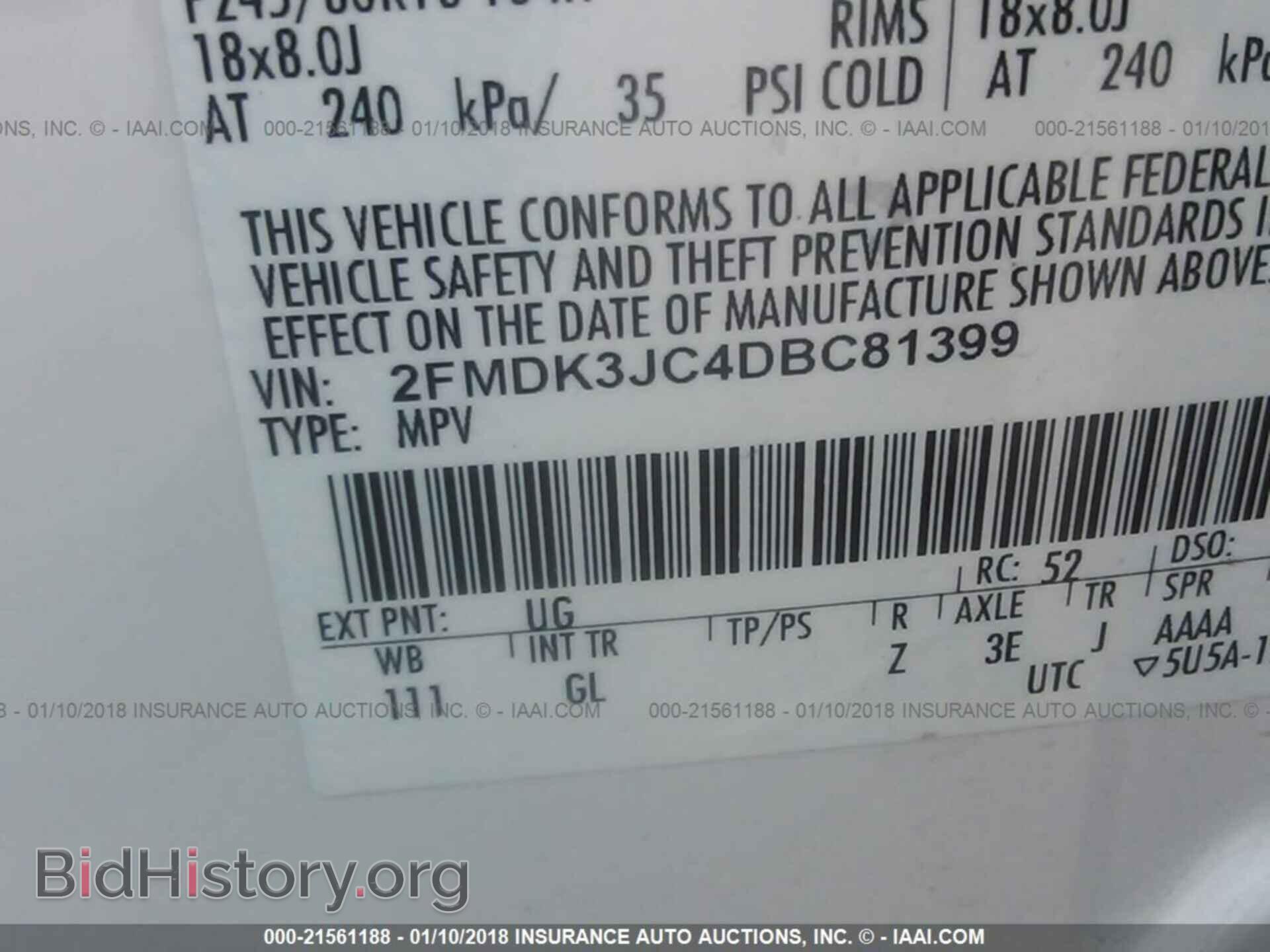 2013 Ford Edge - VIN: 2FMDK3JC4DBC81399 - Photo 9