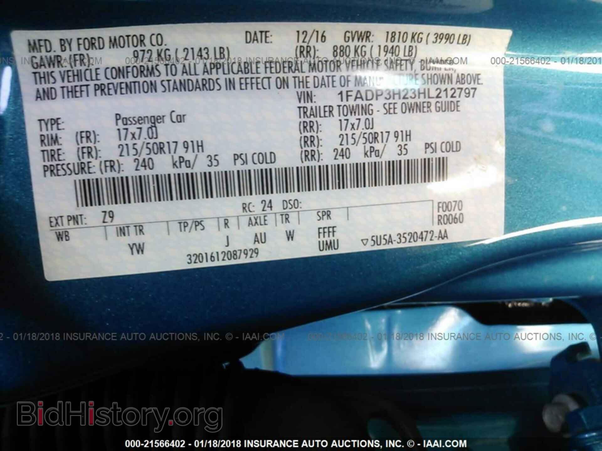 2017 Ford Focus - VIN: 1FADP3H23HL212797 - Photo 9