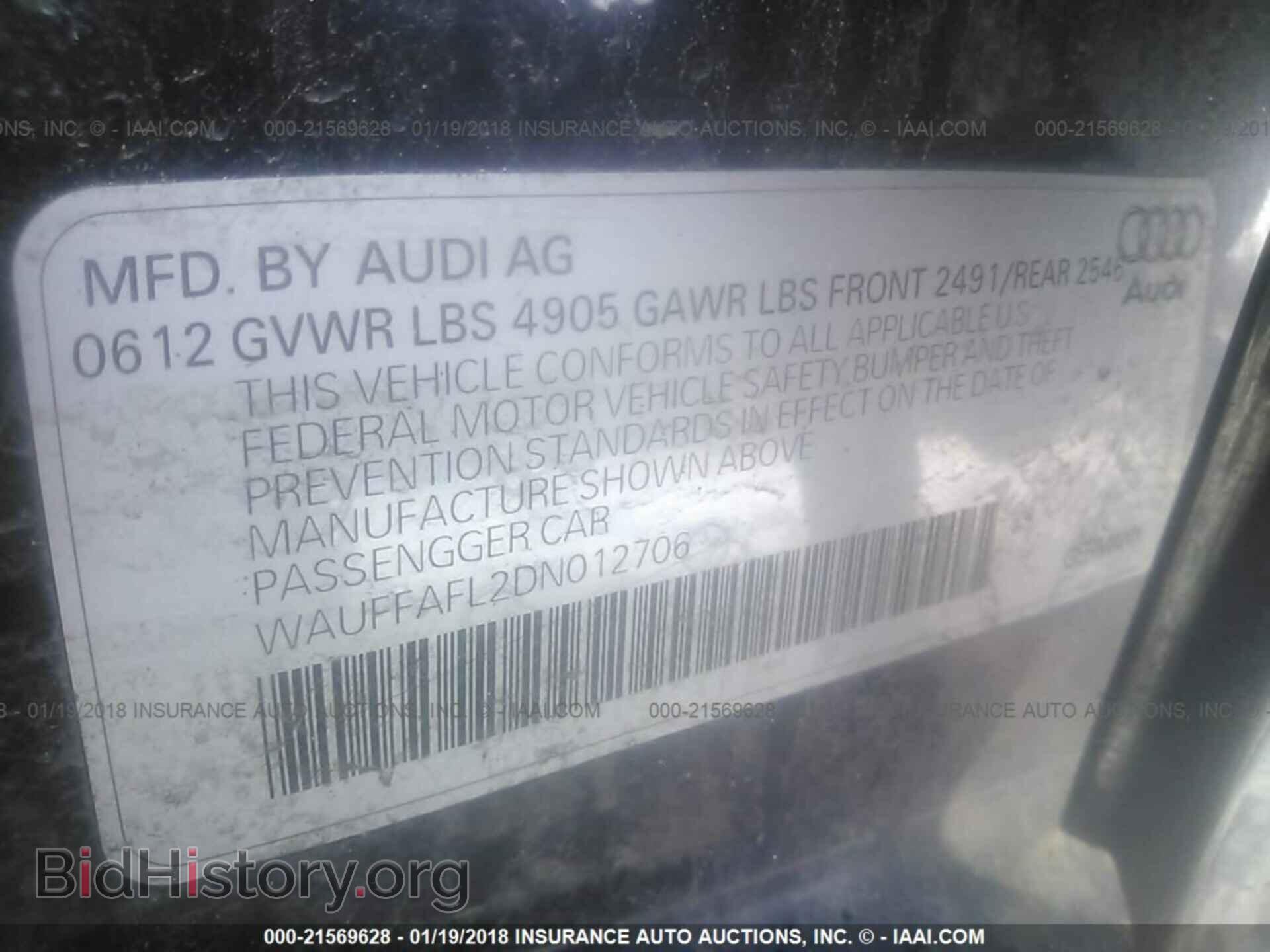 2013 Audi A4 - VIN: WAUFFAFL2DN012706 - Photo 9