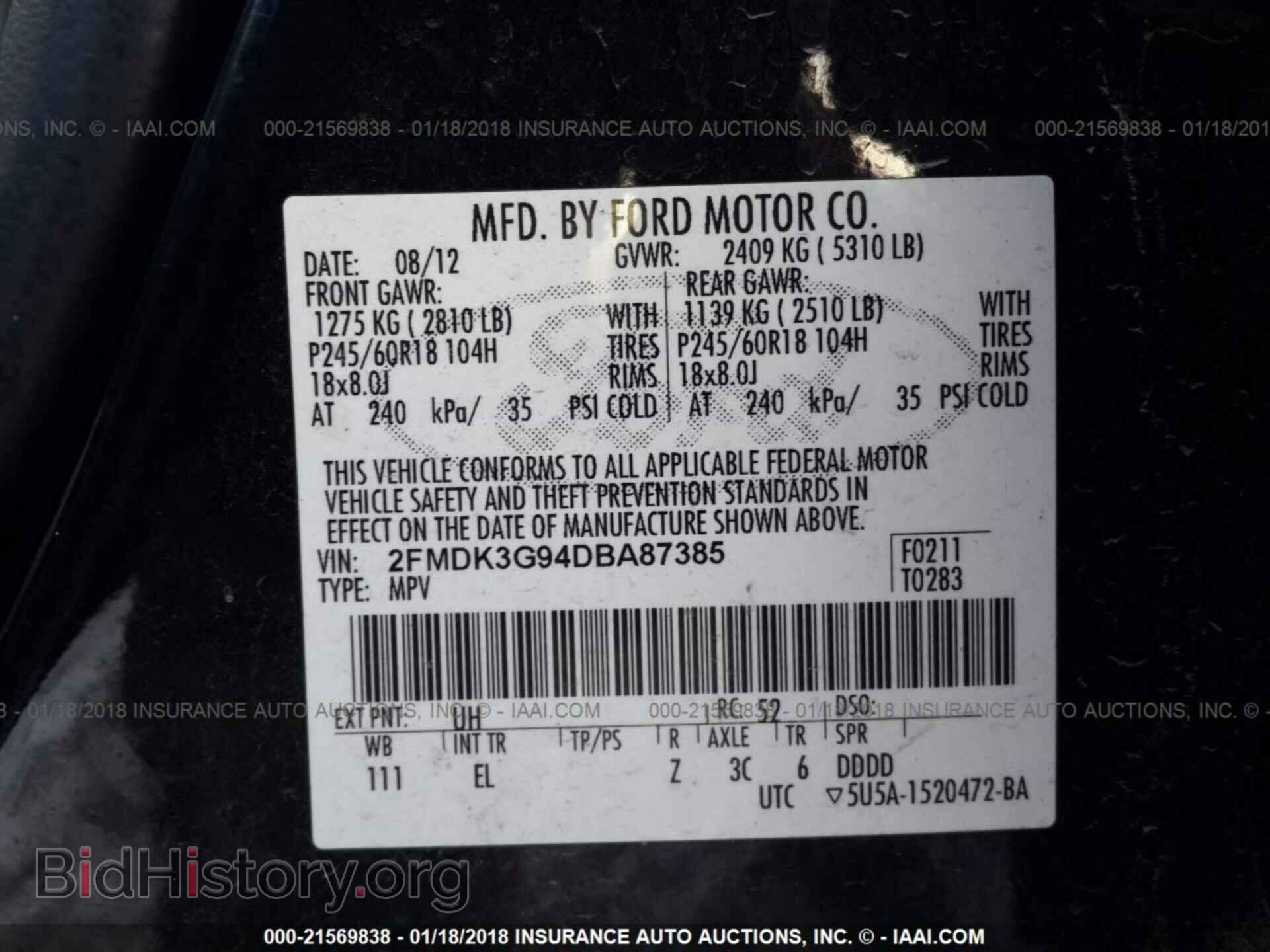 2013 Ford Edge - VIN: 2FMDK3G94DBA87385 - Photo 9