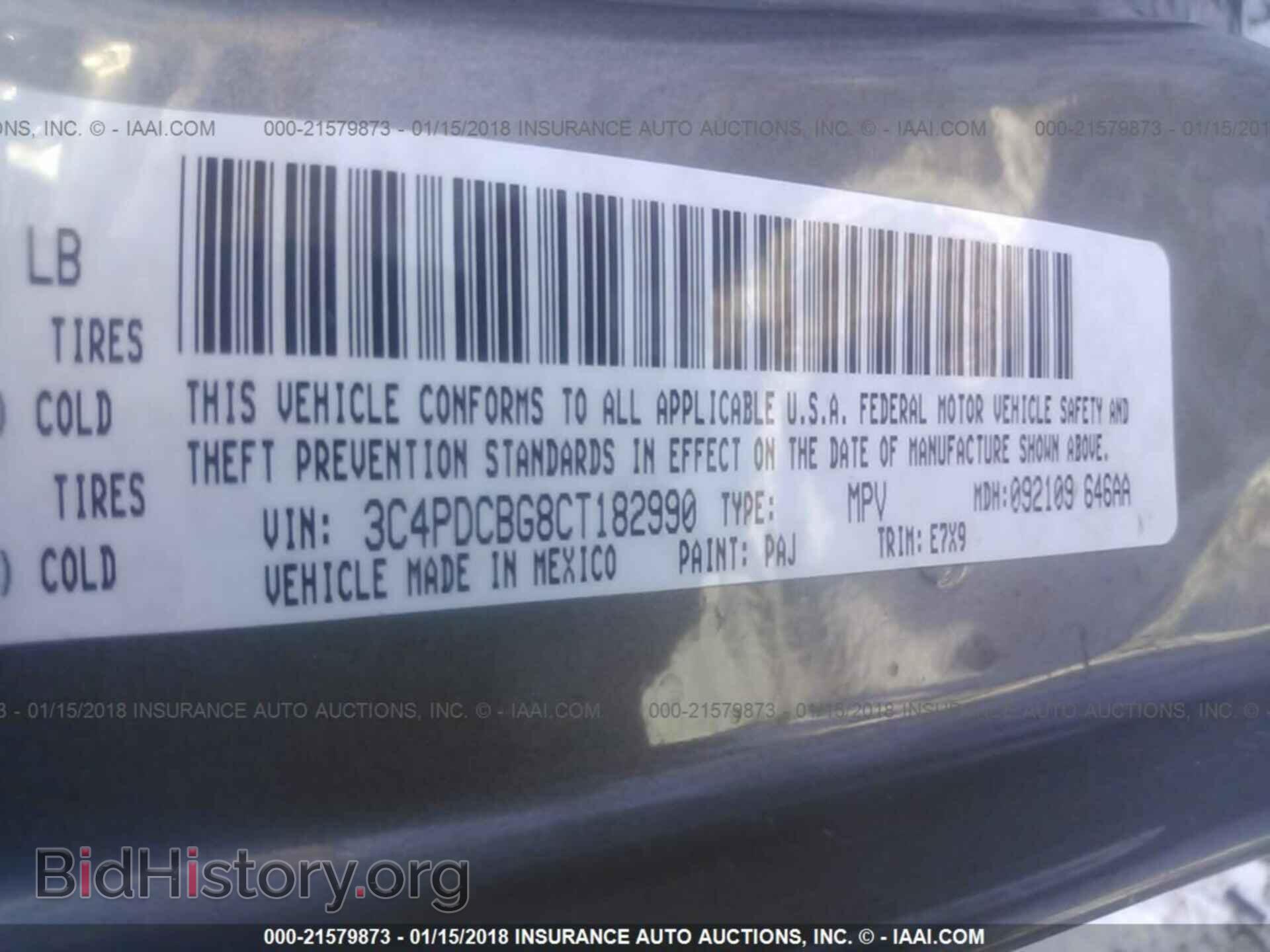 2012 Dodge Journey - VIN: 3C4PDCBG8CT182990 - Фото 9