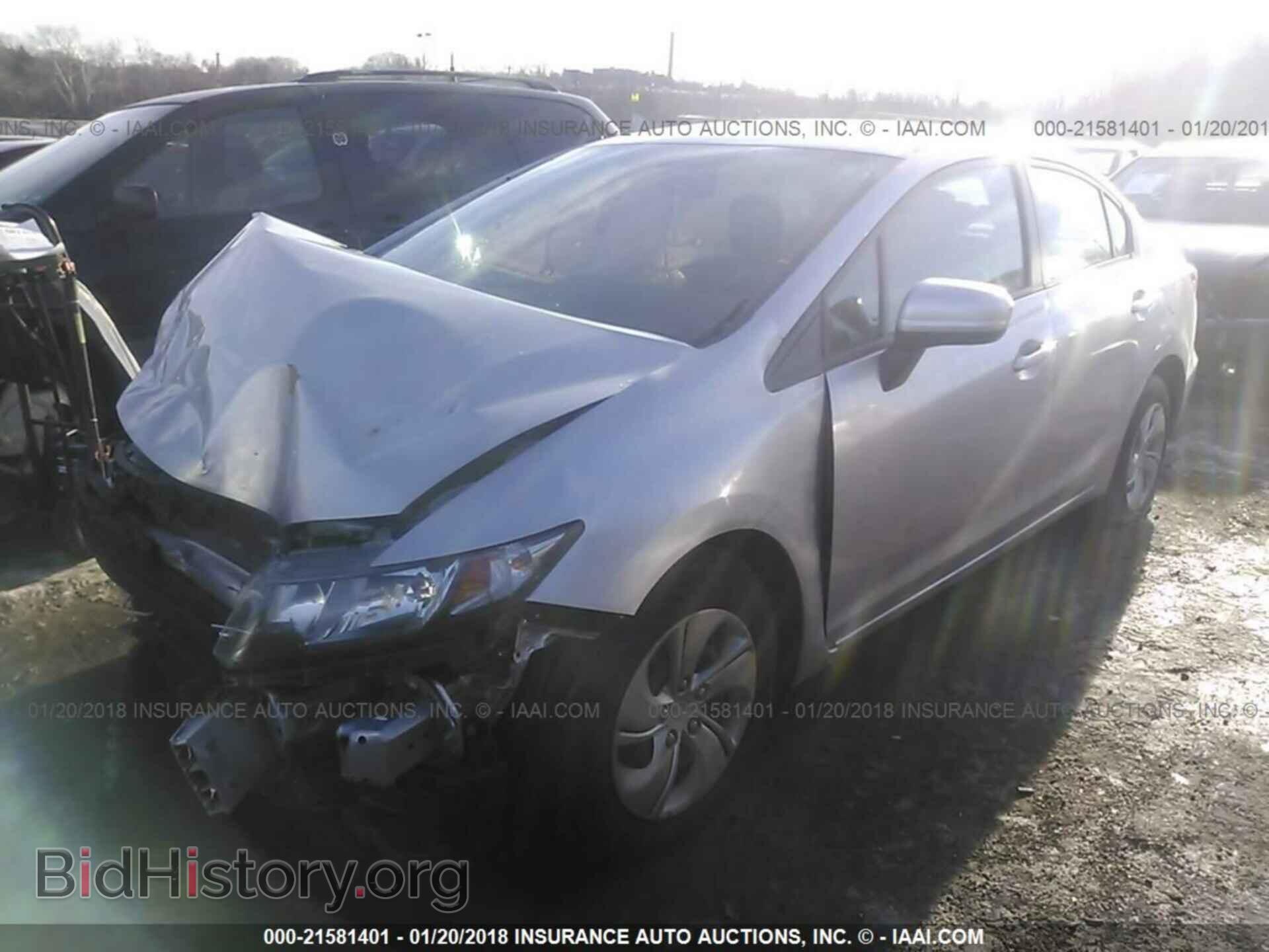 2014 Honda Civic - VIN: 2HGFB2F52EH504010 - Фото 2