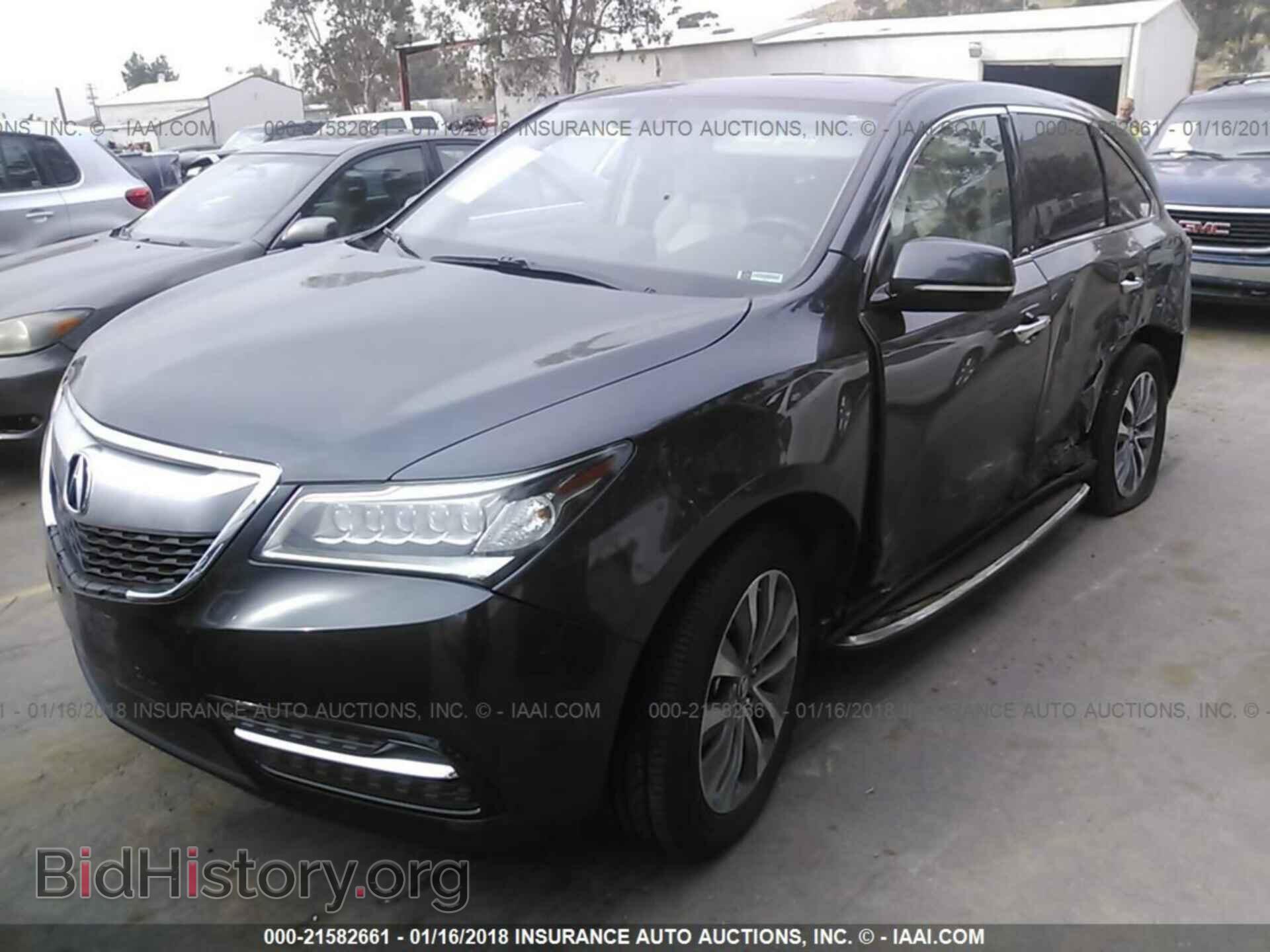 2014 Acura Mdx - VIN: 5FRYD3H42EB004171 - Фото 2