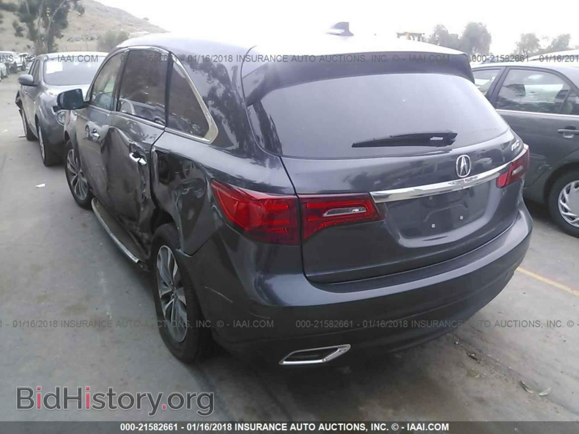 2014 Acura Mdx - VIN: 5FRYD3H42EB004171 - Фото 3