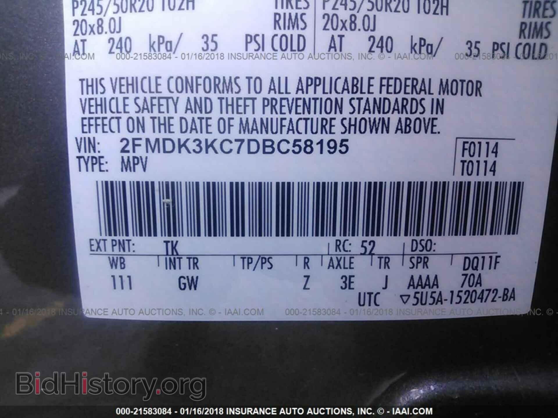 2013 Ford Edge - VIN: 2FMDK3KC7DBC58195 - Photo 9