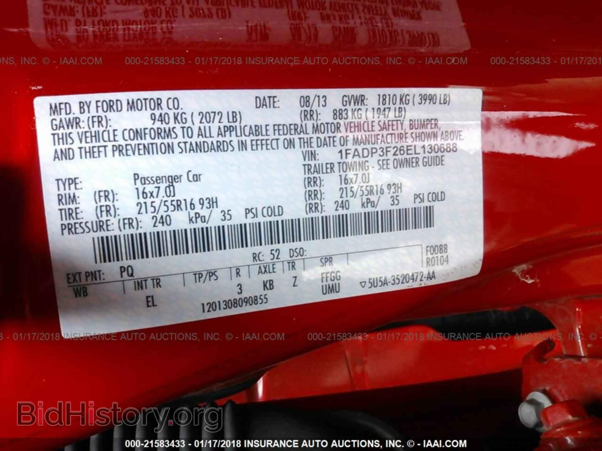 2014 Ford Focus - VIN: 1FADP3F26EL130688 - Фото 9