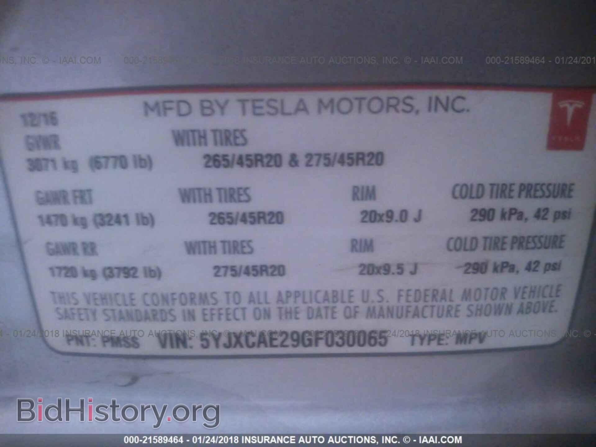 2016 Tesla Model x - VIN: 5YJXCAE29GF030065 - Photo 9