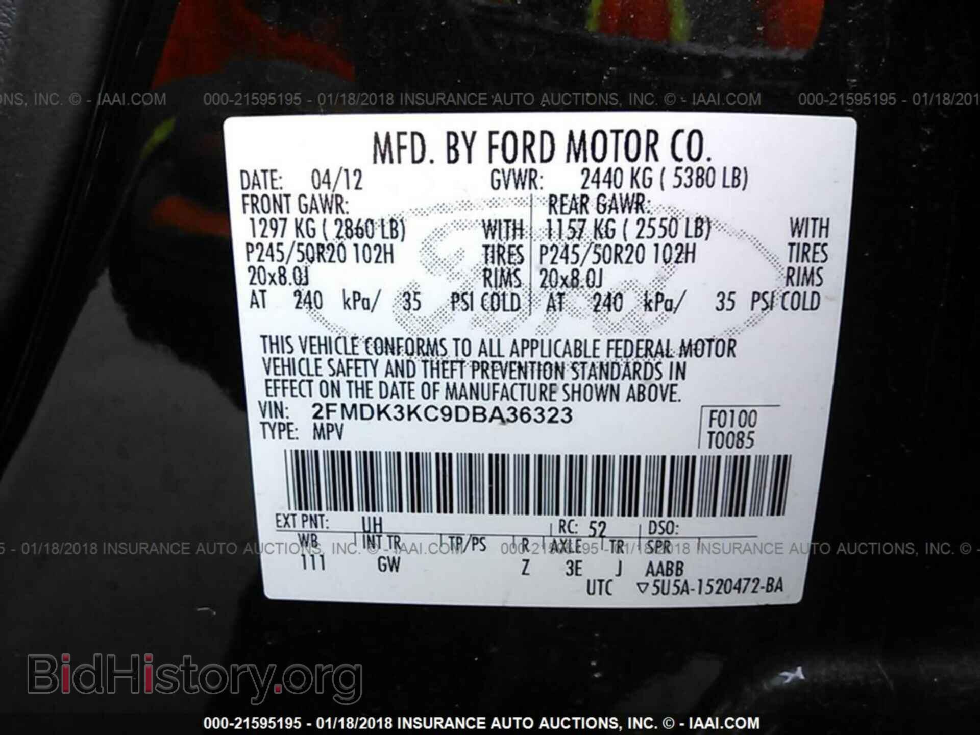 2013 Ford Edge - VIN: 2FMDK3KC9DBA36323 - Photo 9