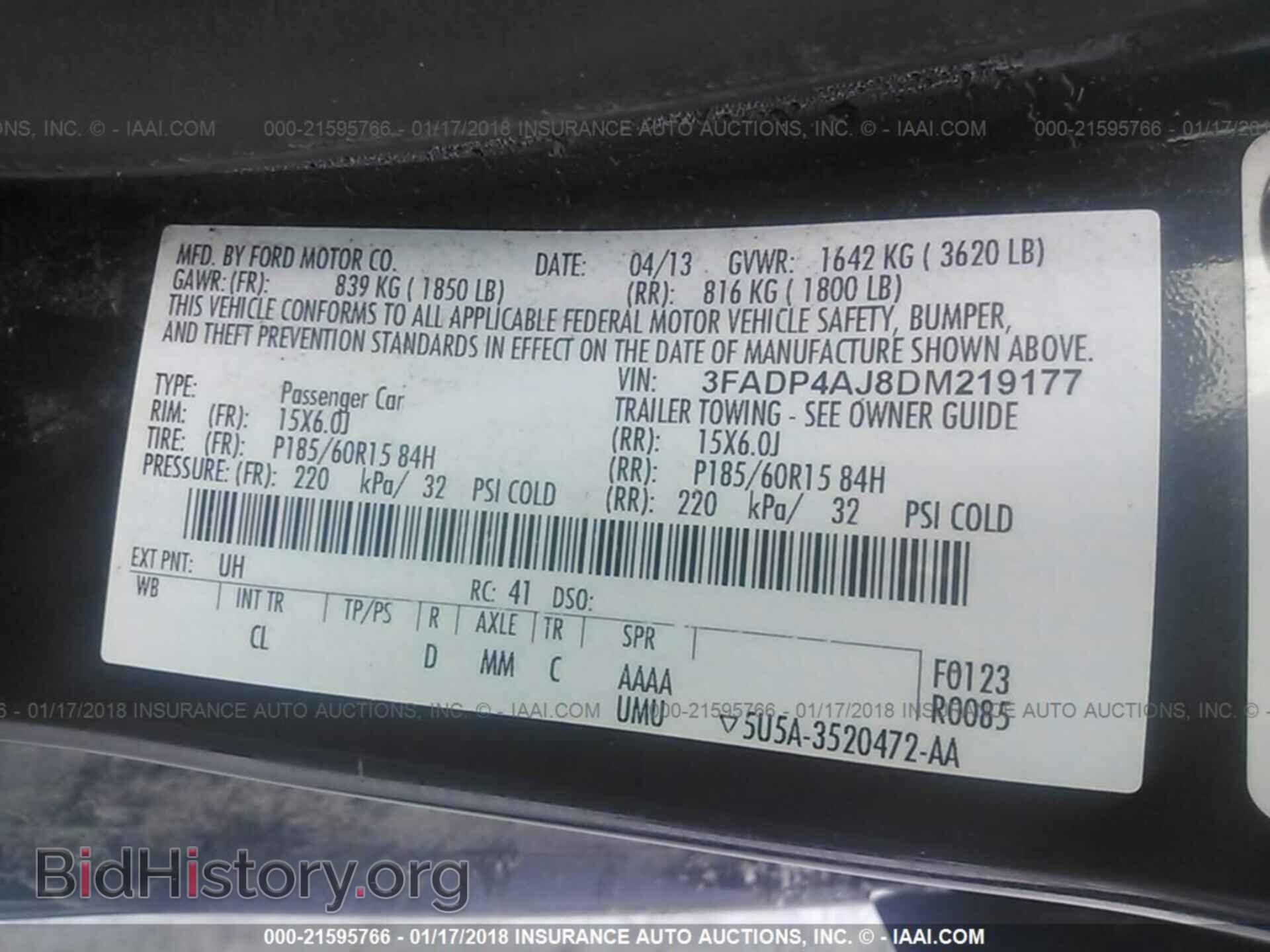 2013 Ford Fiesta - VIN: 3FADP4AJ8DM219177 - Фото 9