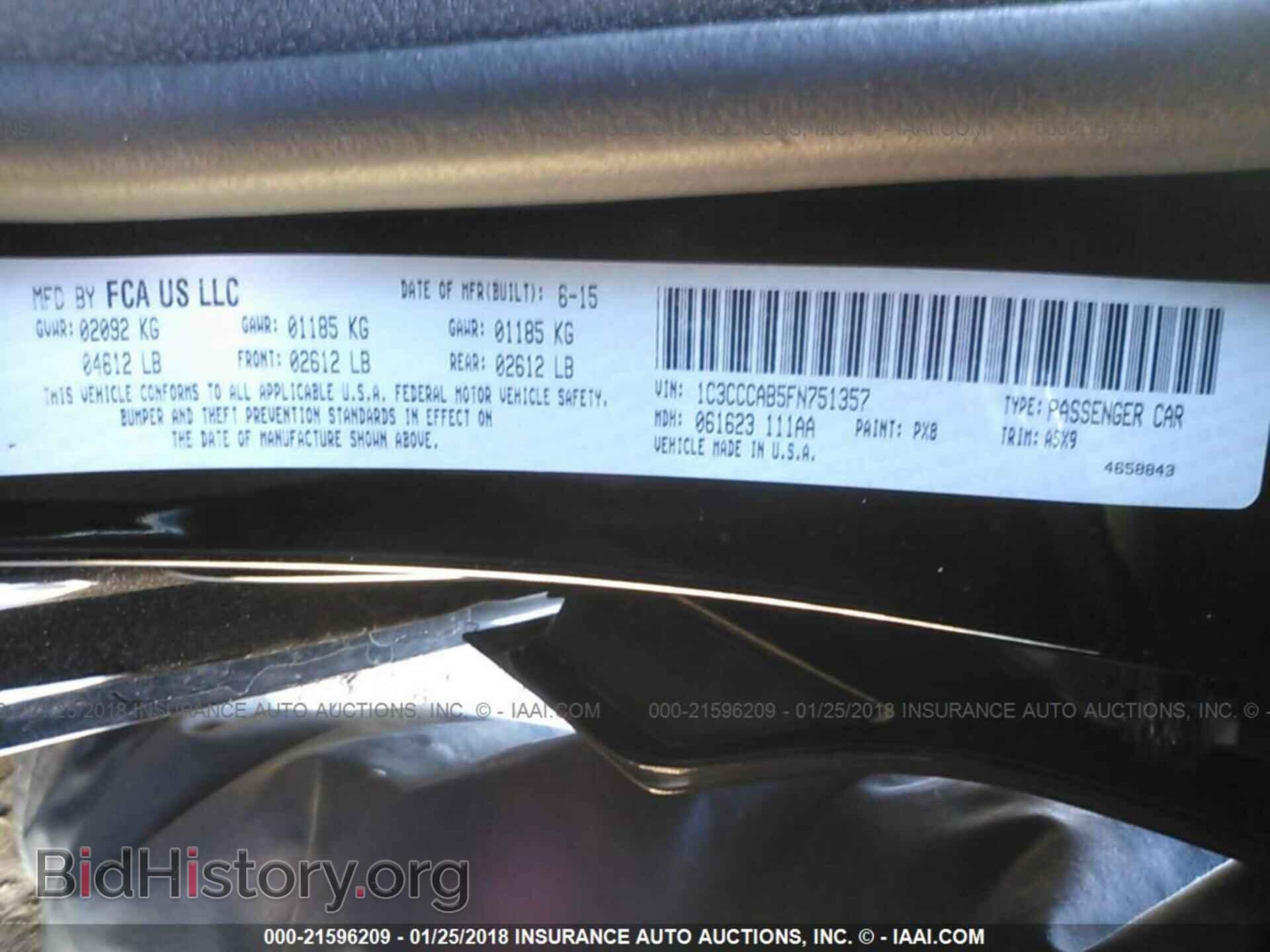 2015 Chrysler 200 - VIN: 1C3CCCAB5FN751357 - Photo 9