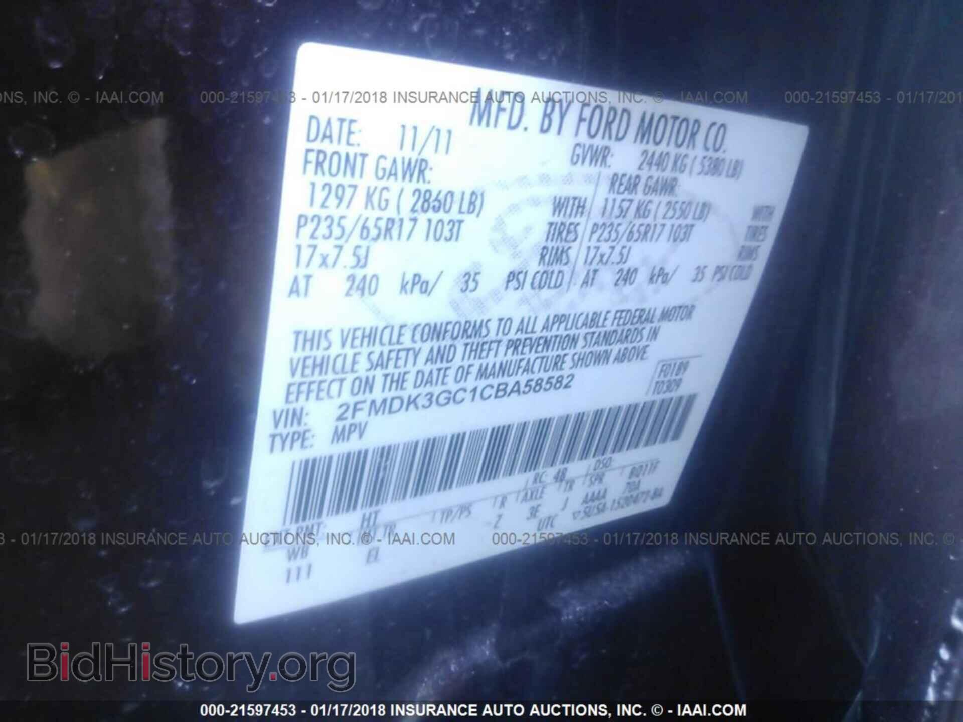 2012 Ford Edge - VIN: 2FMDK3GC1CBA58582 - Photo 9