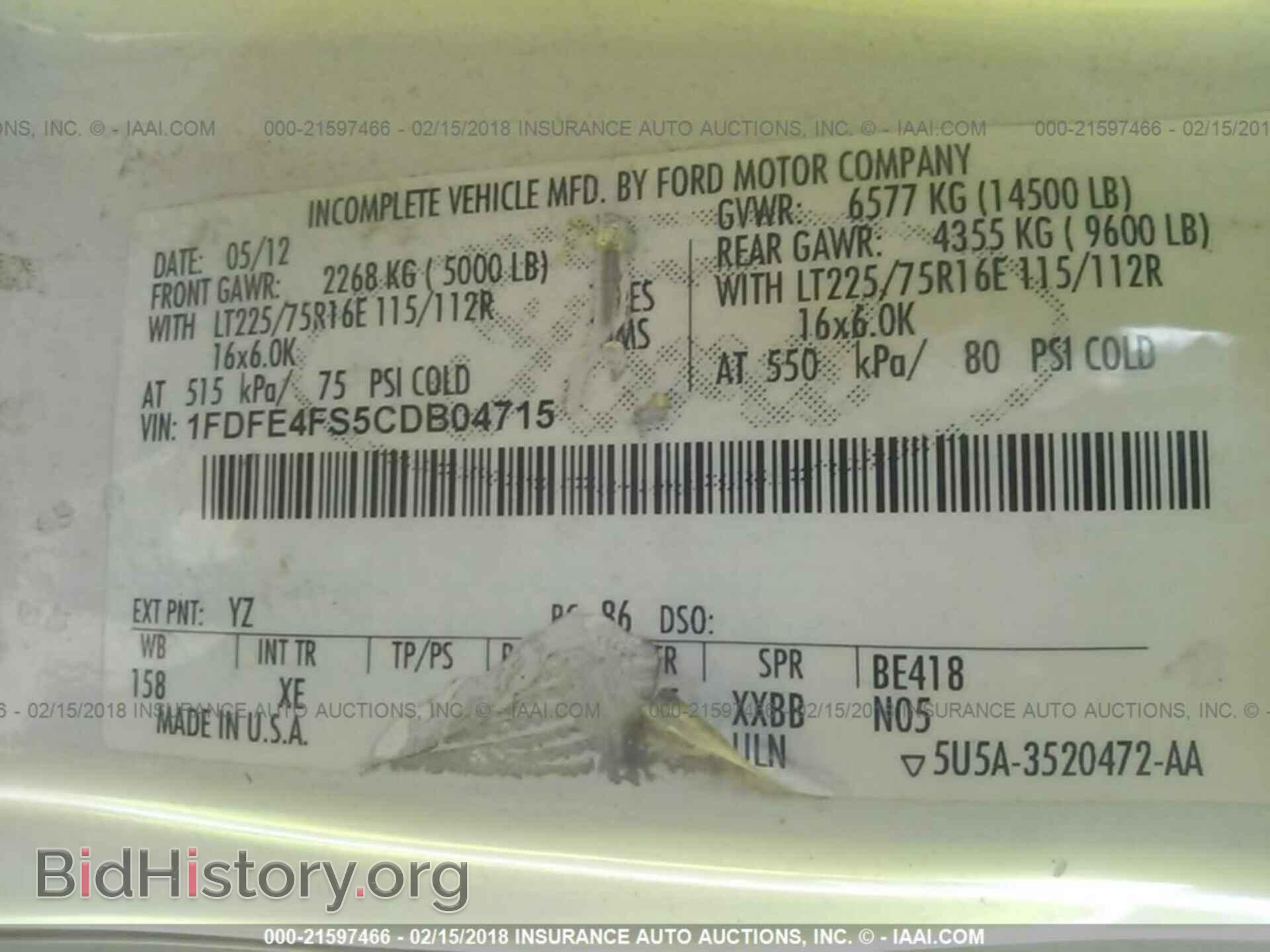 2012 Ford Econoline - VIN: 1FDFE4FS5CDB04715 - Photo 10