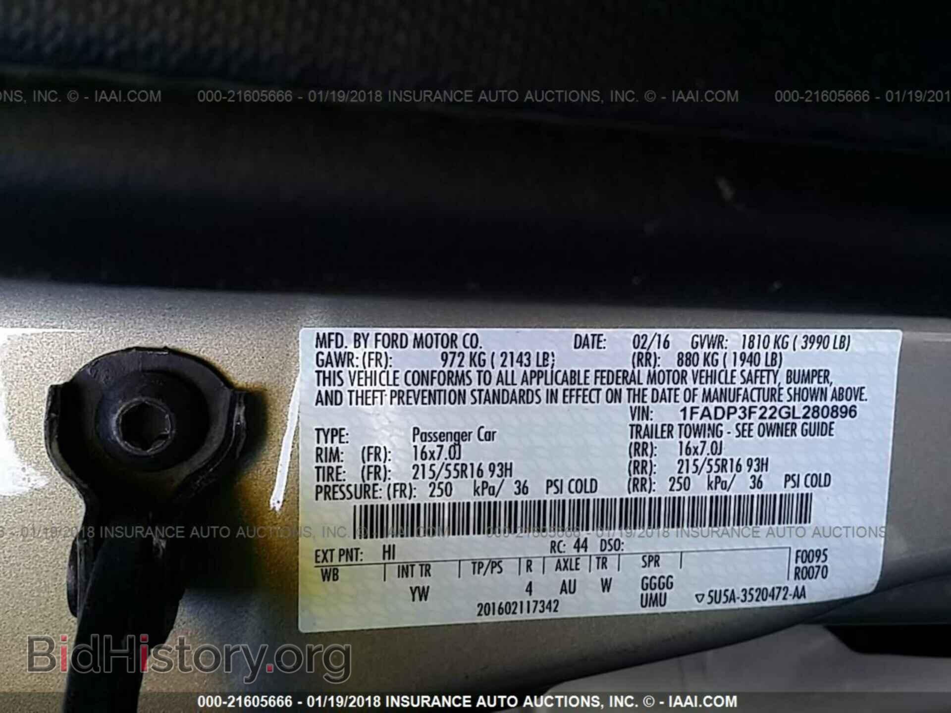 2016 Ford Focus - VIN: 1FADP3F22GL280896 - Фото 9