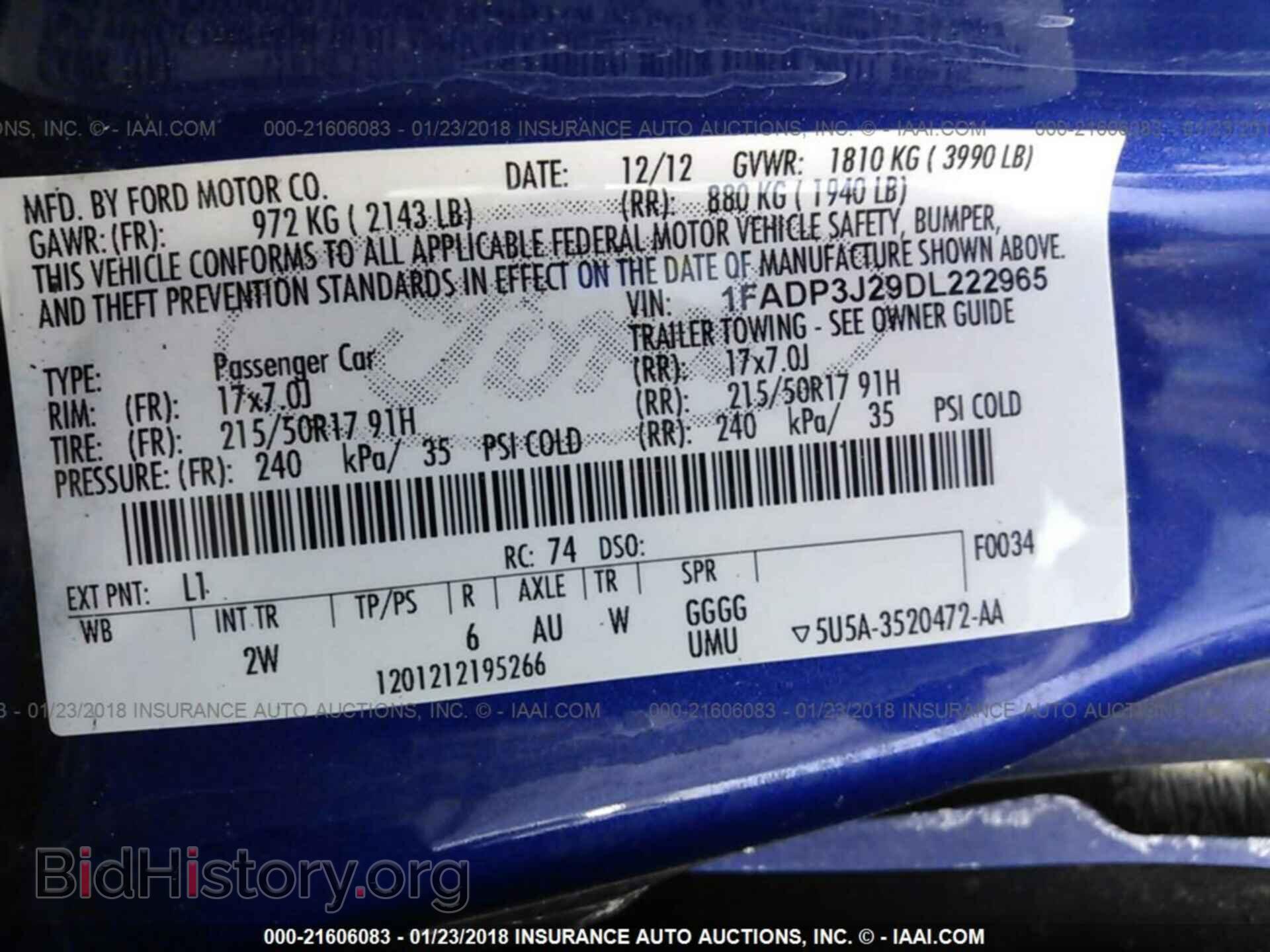 2013 Ford Focus - VIN: 1FADP3J29DL222965 - Фото 9