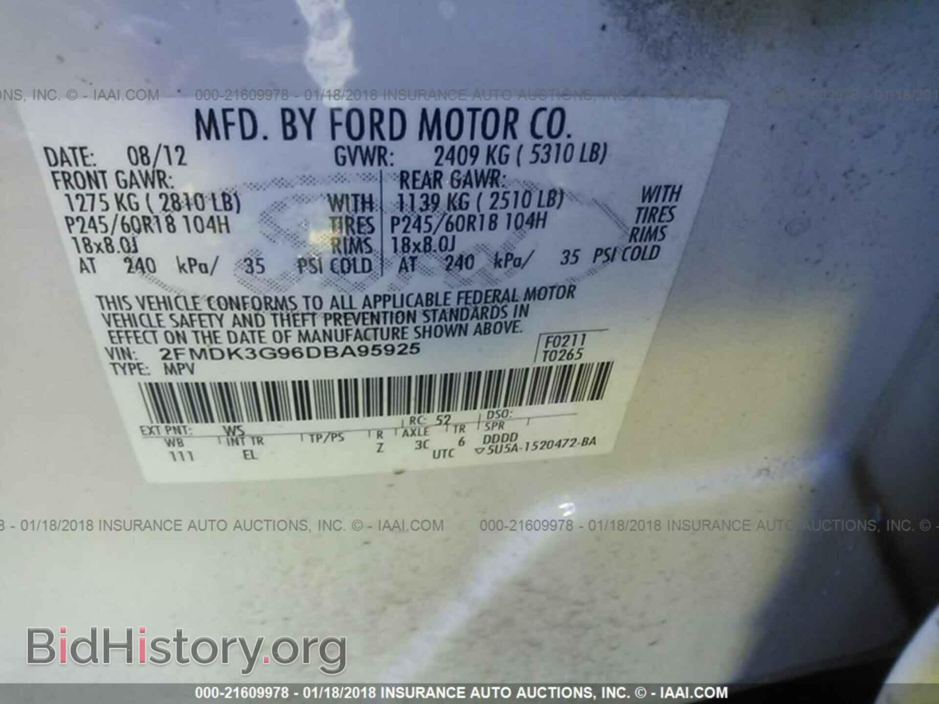 2013 Ford Edge - VIN: 2FMDK3G96DBA95925 - Photo 9