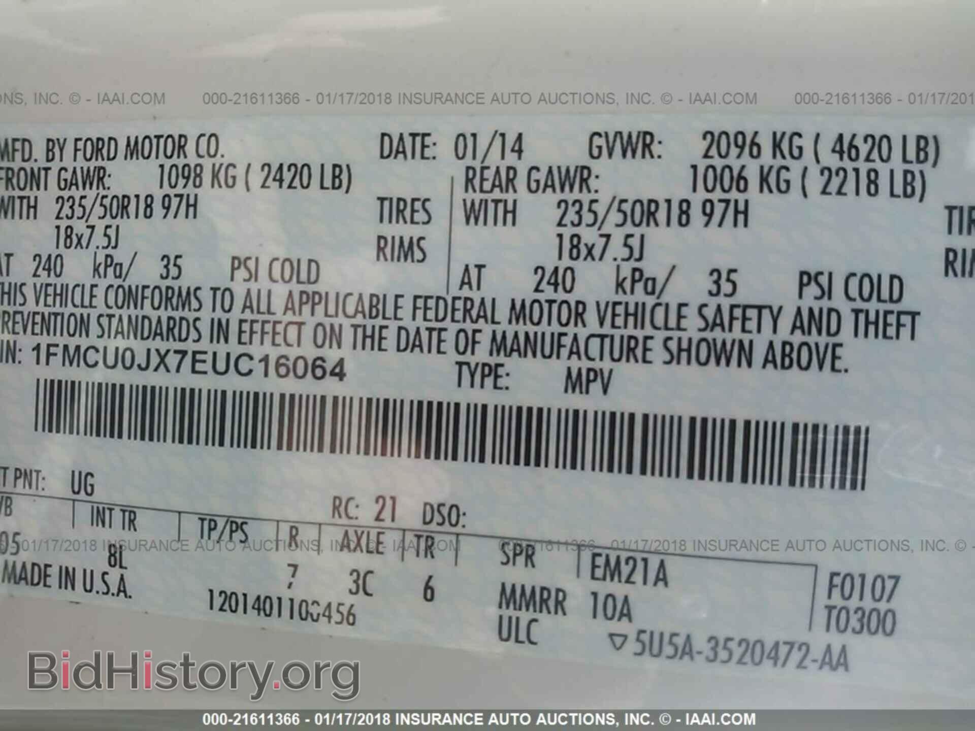 2014 Ford Escape - VIN: 1FMCU0JX7EUC16064 - Photo 9