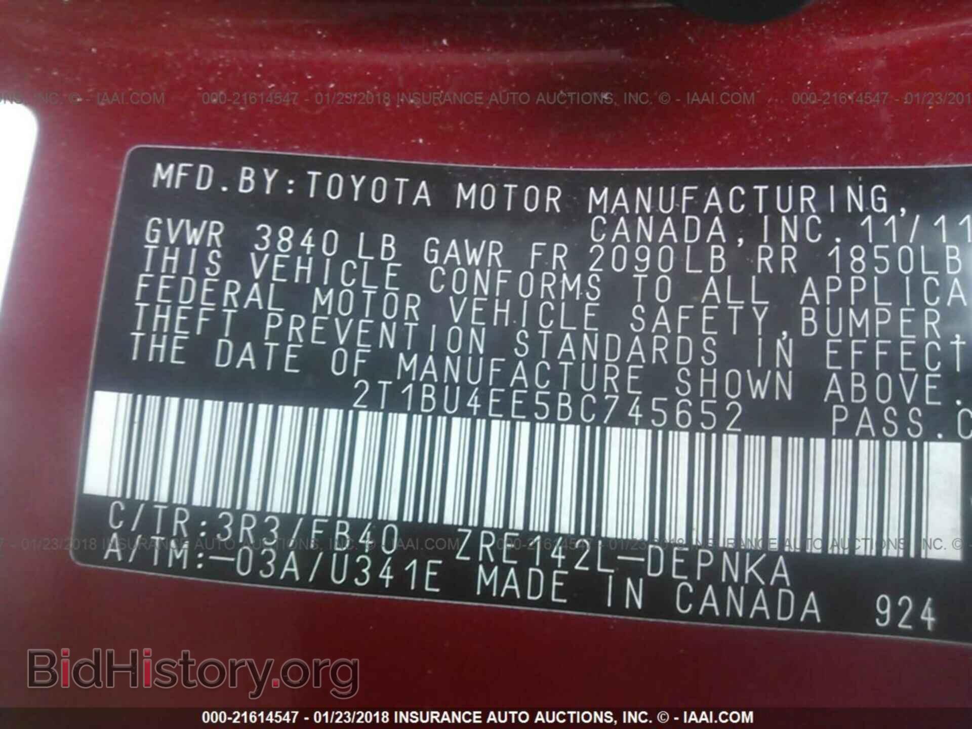 2011 Toyota Corolla - VIN: 2T1BU4EE5BC745652 - Photo 9