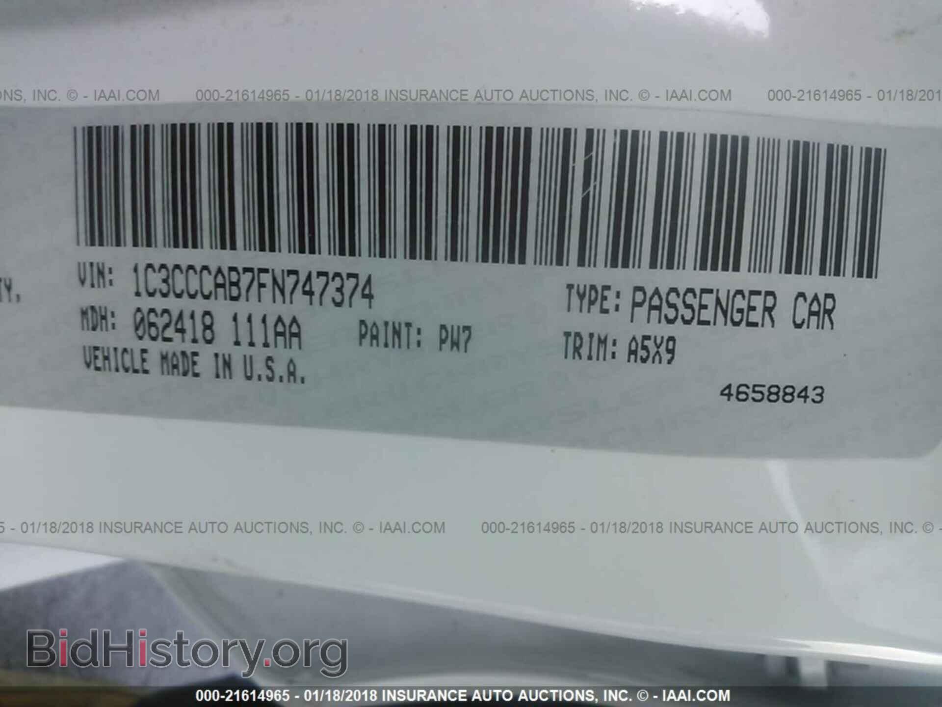 2015 Chrysler 200 - VIN: 1C3CCCAB7FN747374 - Photo 9