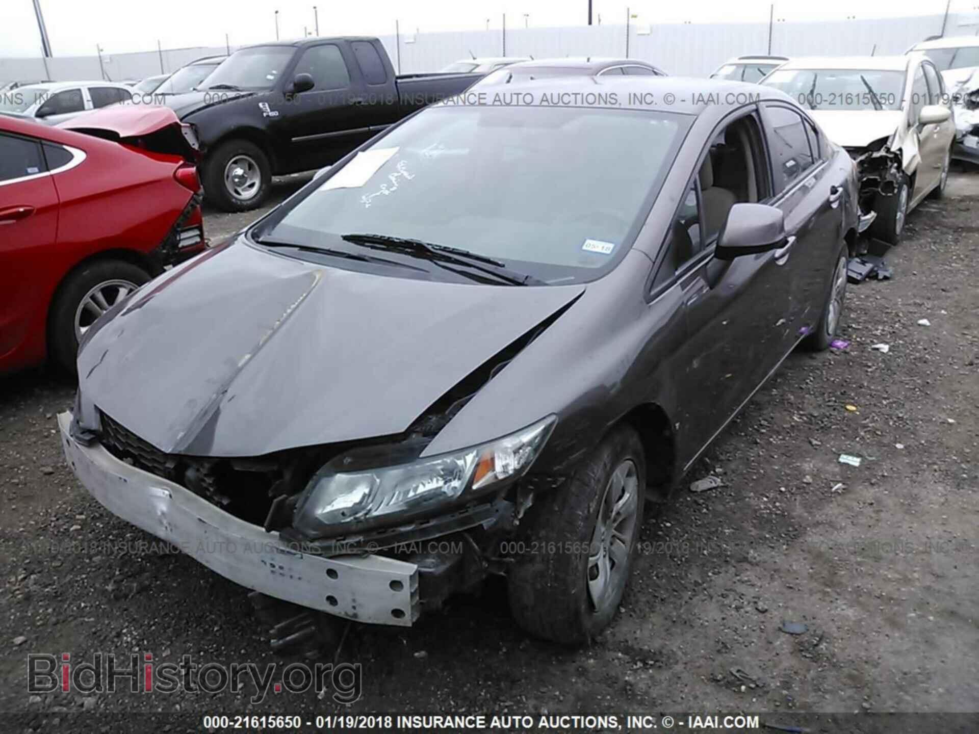 2013 Honda Civic - VIN: 2HGFB2F56DH595023 - Фото 2