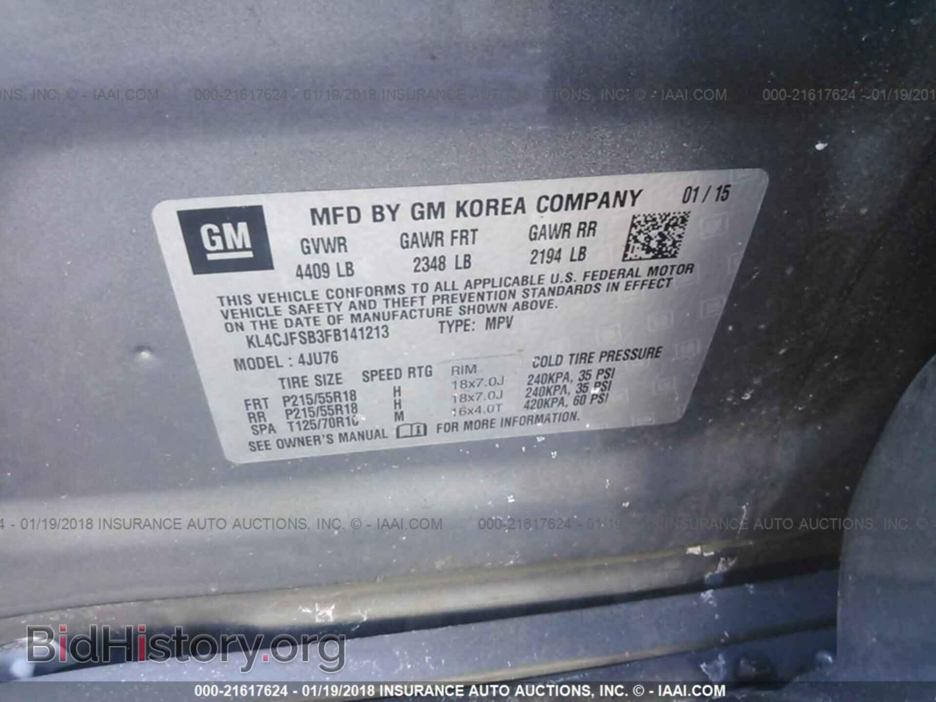 2015 Buick Encore - VIN: KL4CJFSB3FB141213 - Photo 9