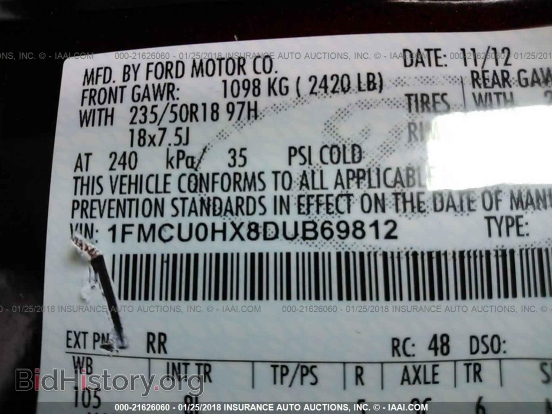 2013 Ford Escape - VIN: 1FMCU0HX8DUB69812 - Photo 9