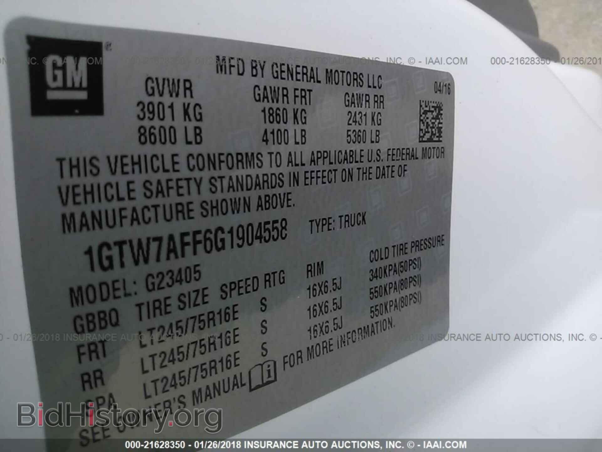 2016 Gmc Savana - VIN: 1GTW7AFF6G1904558 - Фото 9
