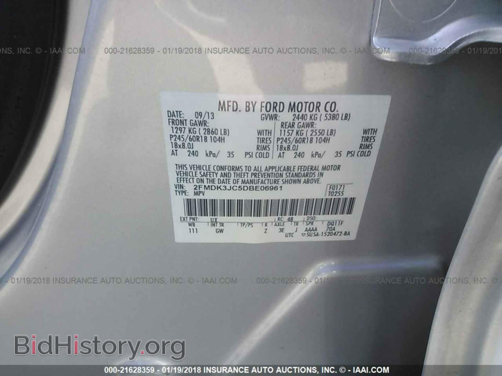 2013 Ford Edge - VIN: 2FMDK3JC5DBE06961 - Photo 9