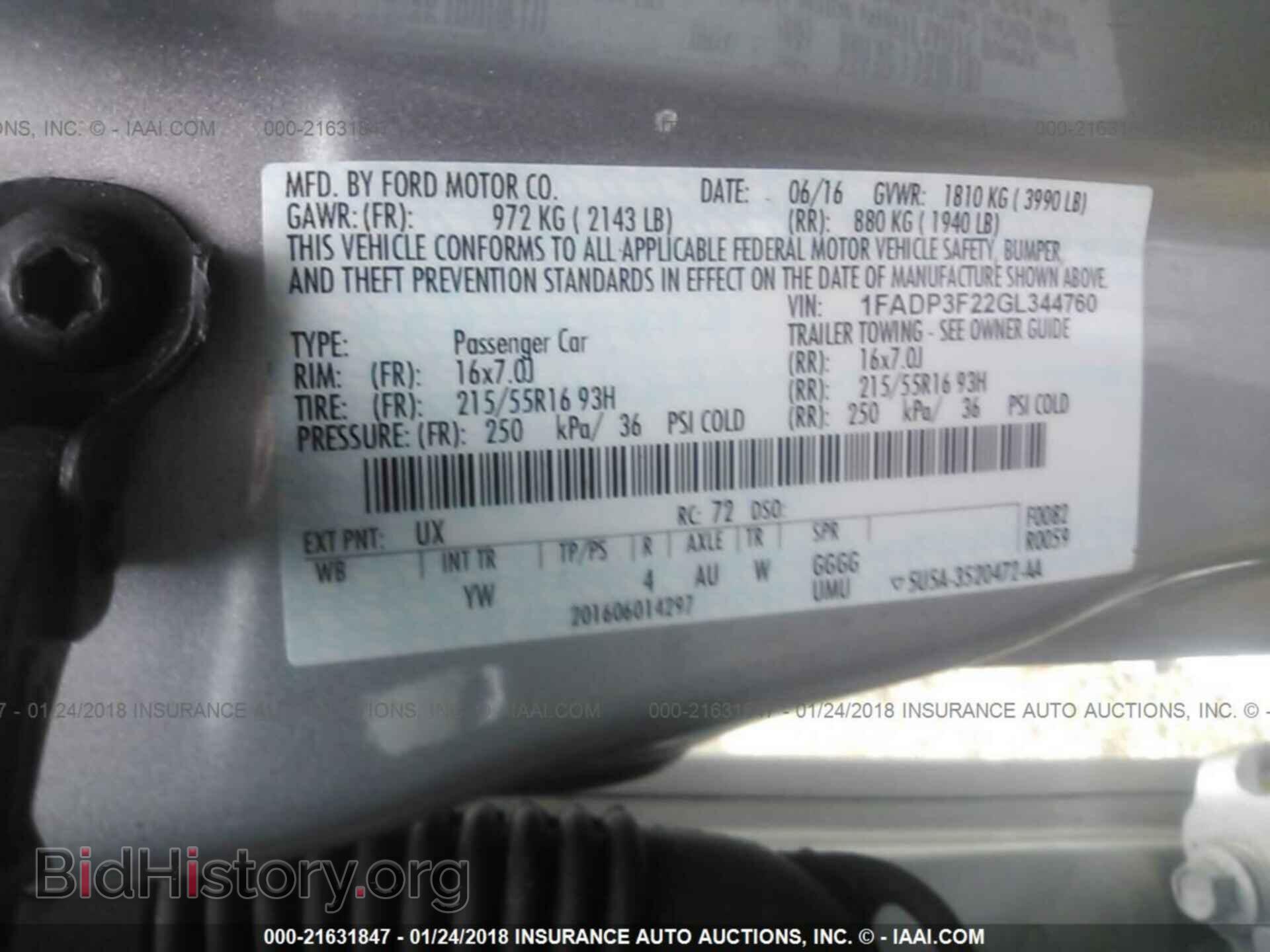 2016 Ford Focus - VIN: 1FADP3F22GL344760 - Фото 9