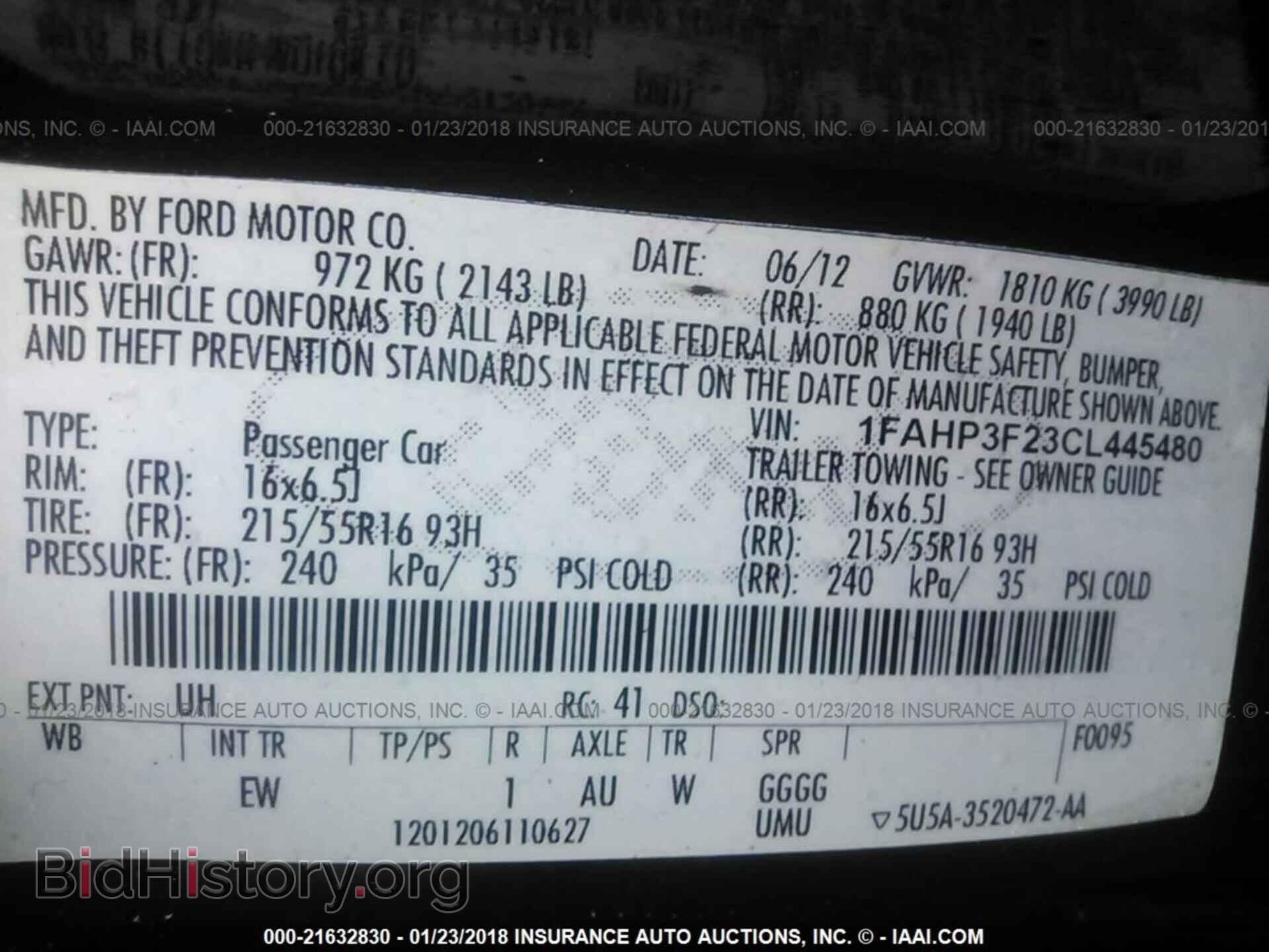 2012 Ford Focus - VIN: 1FAHP3F23CL445480 - Фото 9