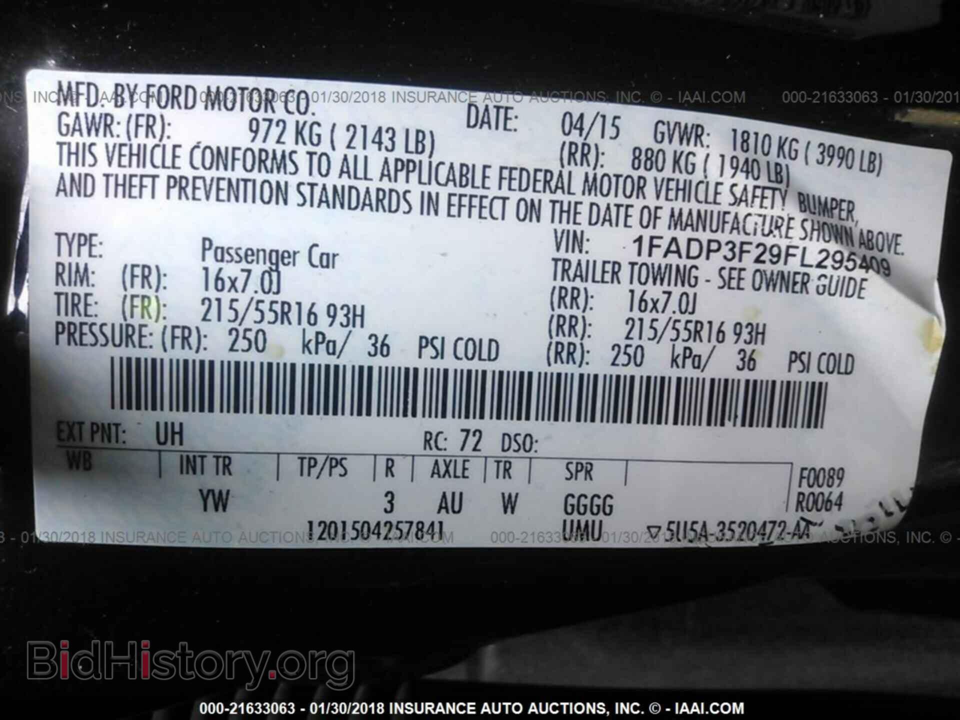 2015 Ford Focus - VIN: 1FADP3F29FL295409 - Фото 9