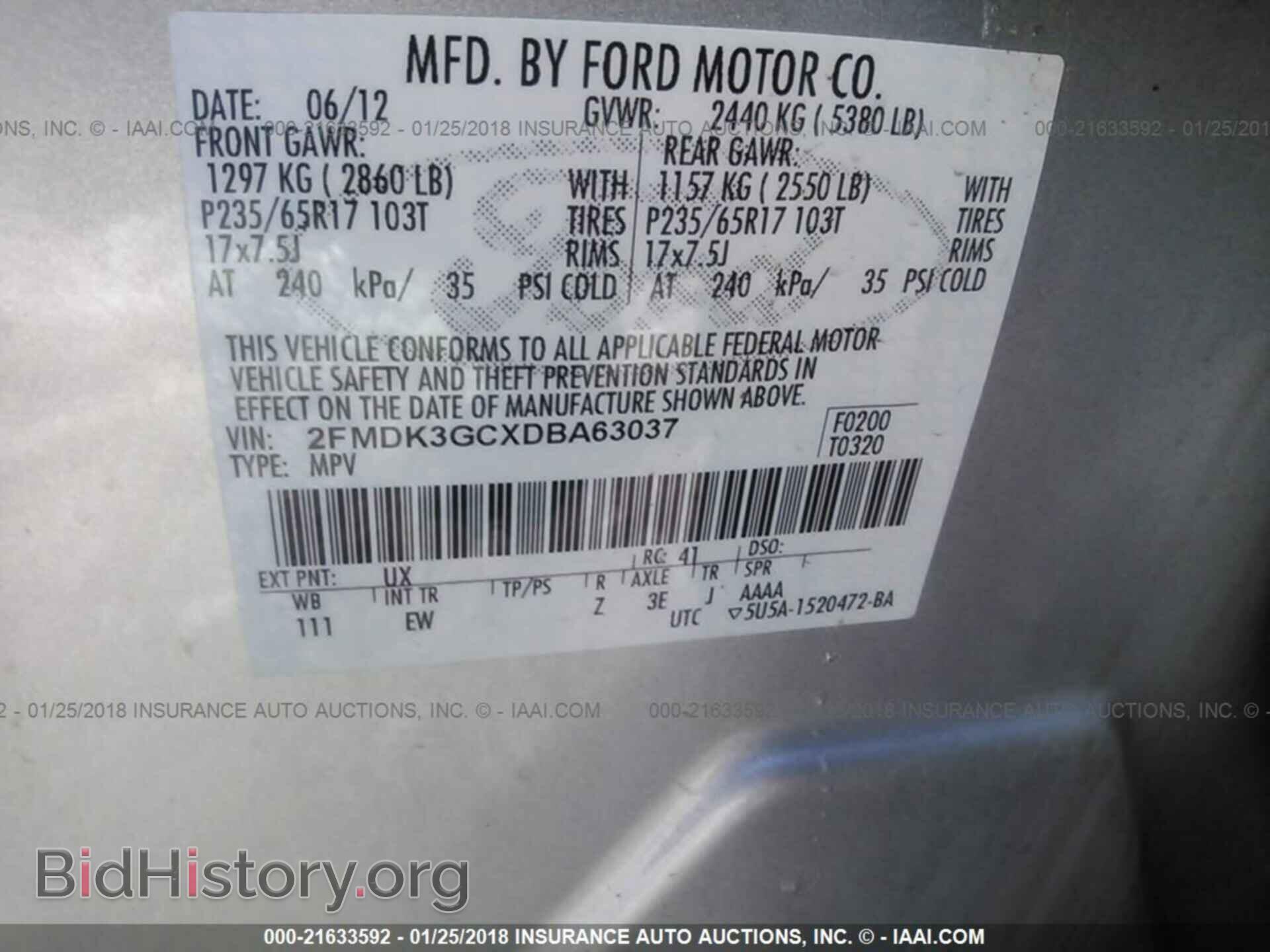 2013 Ford Edge - VIN: 2FMDK3GCXDBA63037 - Photo 9