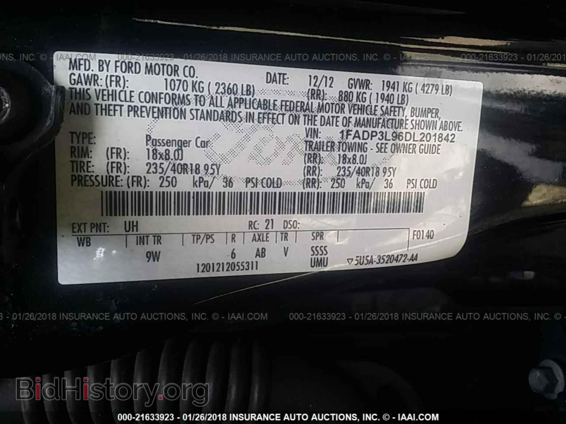 2013 Ford Focus - VIN: 1FADP3L96DL201842 - Фото 9