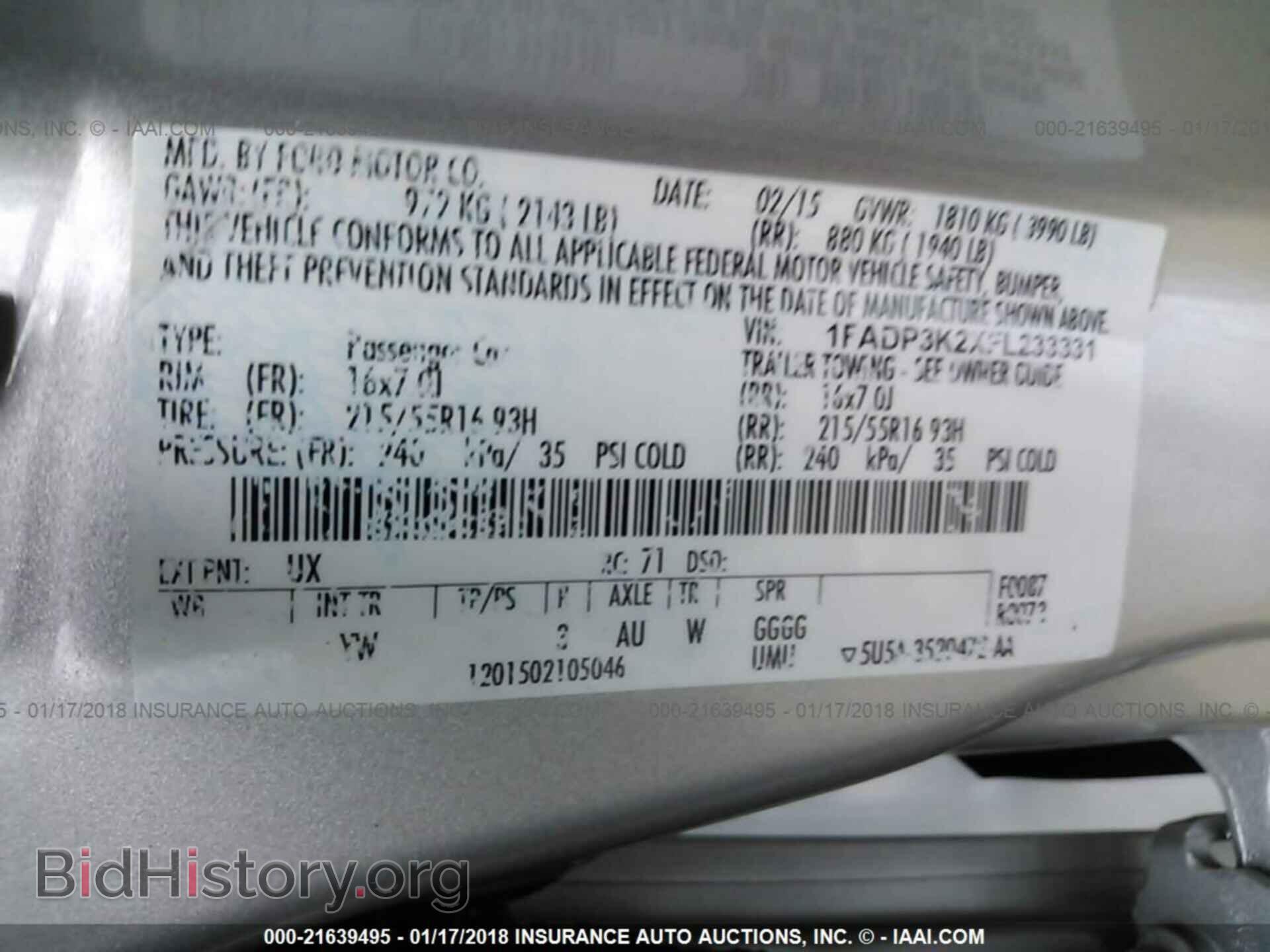 2015 Ford Focus - VIN: 1FADP3K2XFL233331 - Photo 9