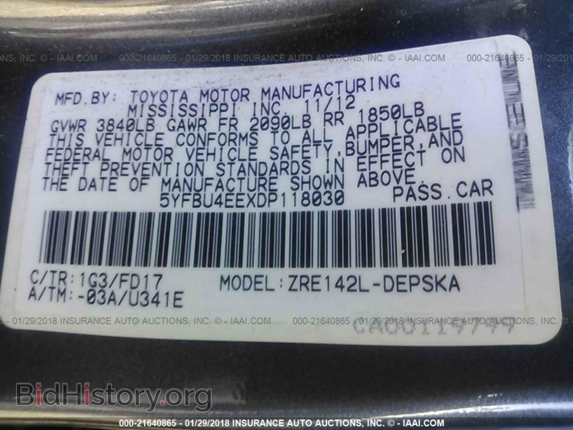 2013 Toyota Corolla - VIN: 5YFBU4EEXDP118030 - Photo 9